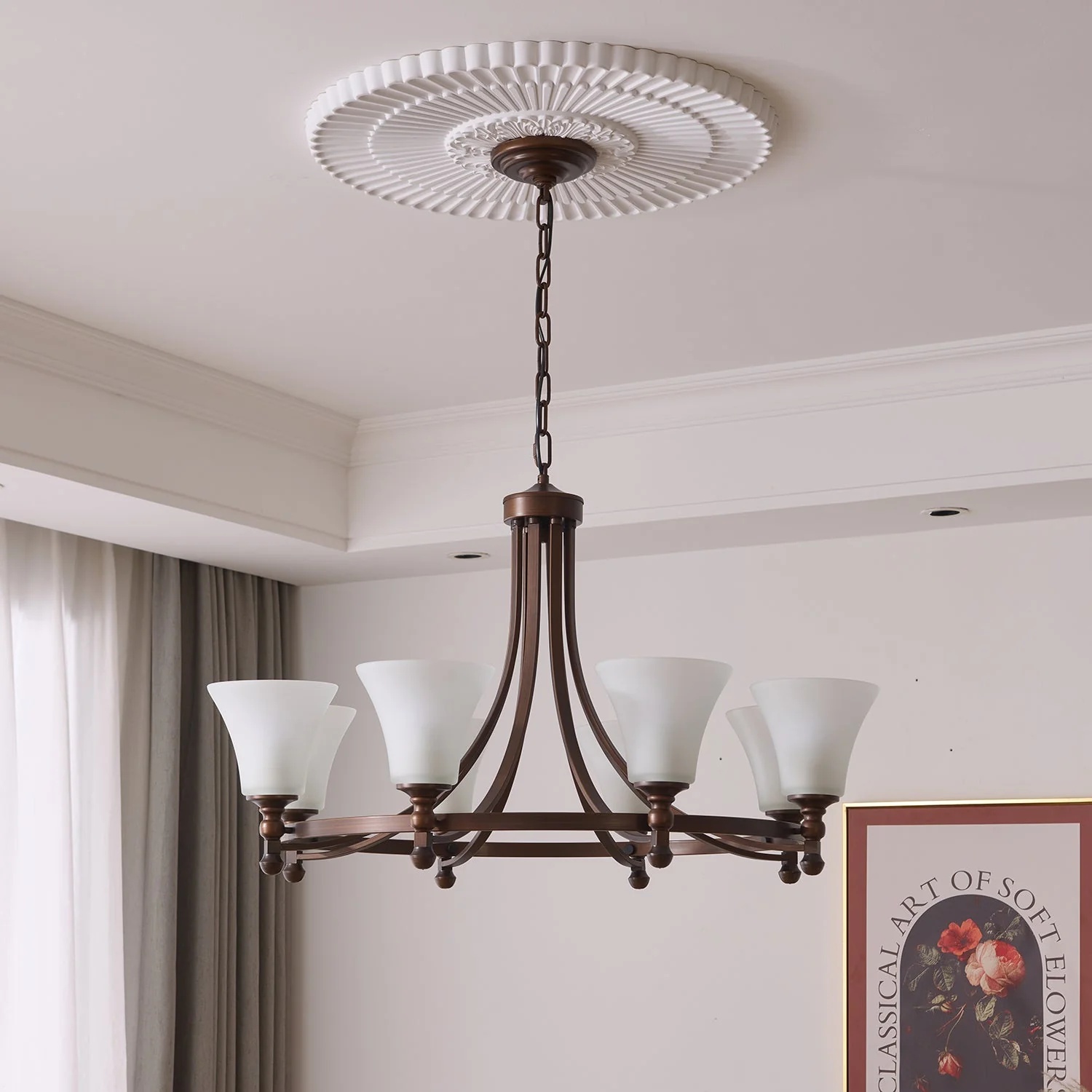 Celestine Traditional Elegance Vintage Glow Chandelier - Image 10
