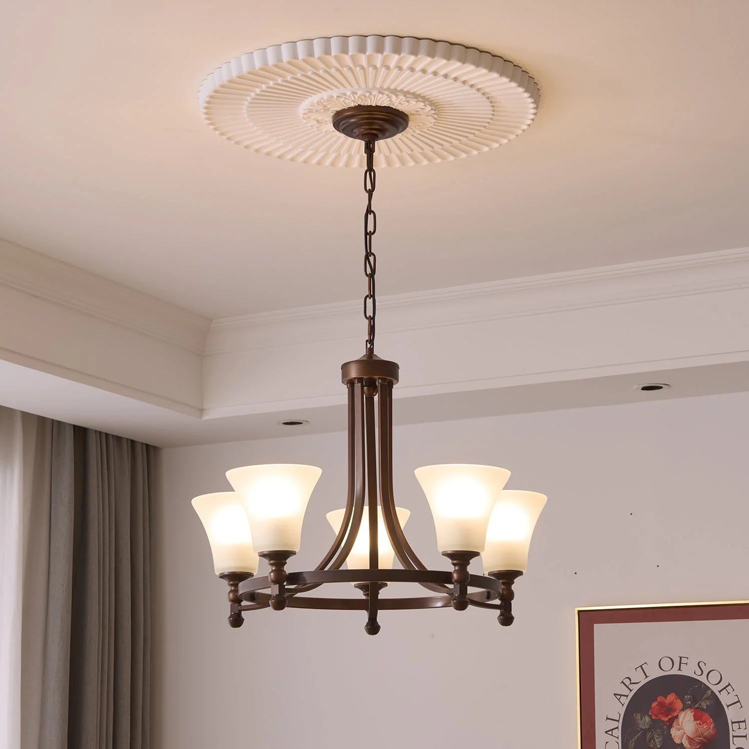 Celestine Traditional Elegance Vintage Glow Chandelier - Image 13