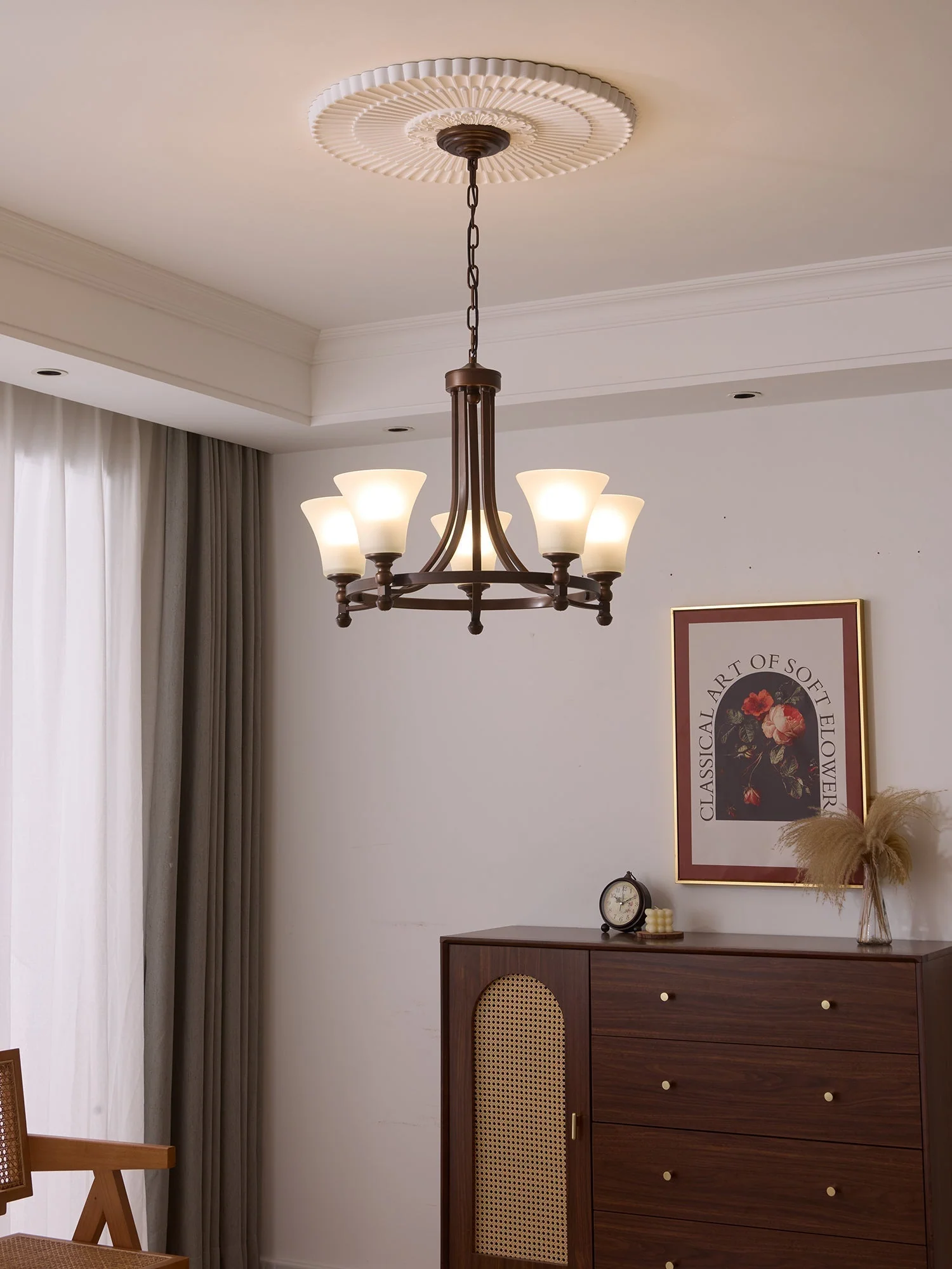 Celestine Traditional Elegance Vintage Glow Chandelier - Image 2