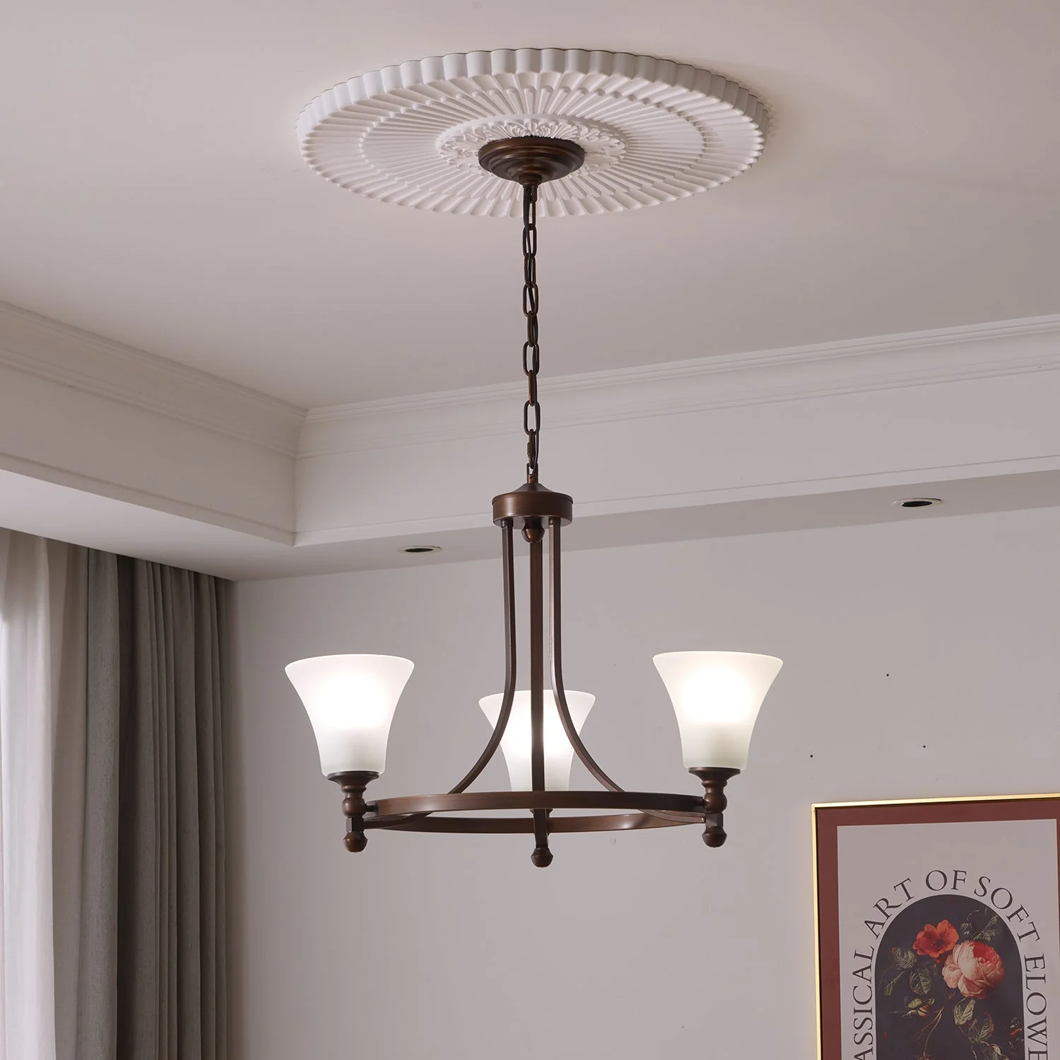 Celestine Traditional Elegance Vintage Glow Chandelier - Image 5