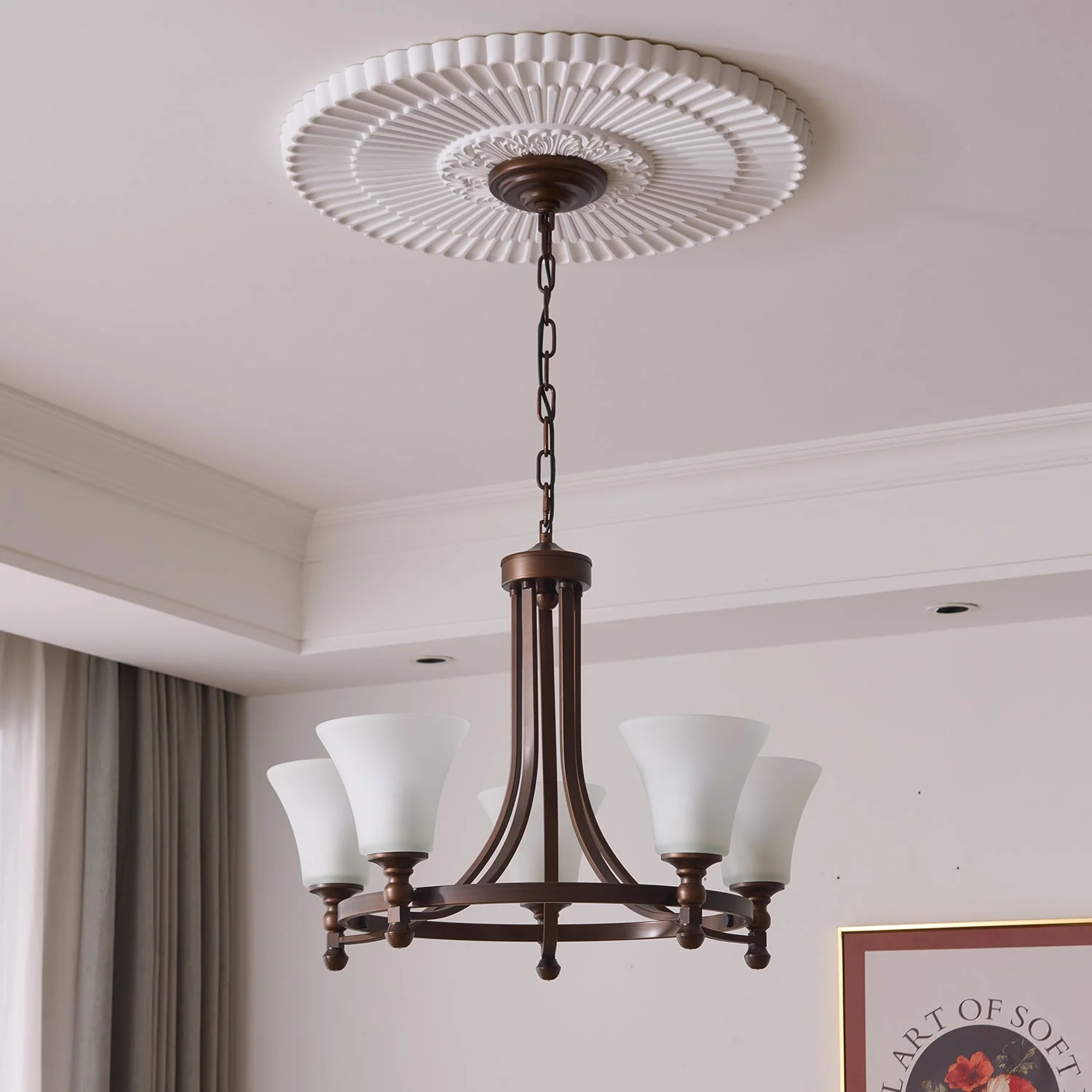 Celestine Traditional Elegance Vintage Glow Chandelier - Image 9