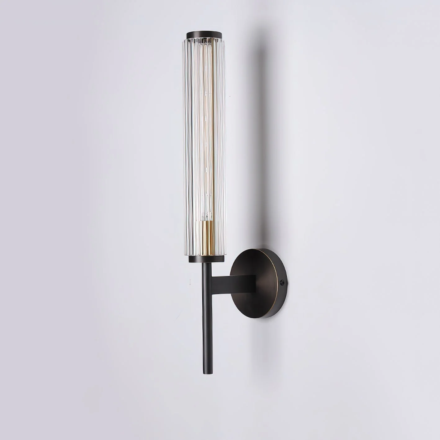 Cemaros Premium Linear Brass Glass Wall Light - Image 12