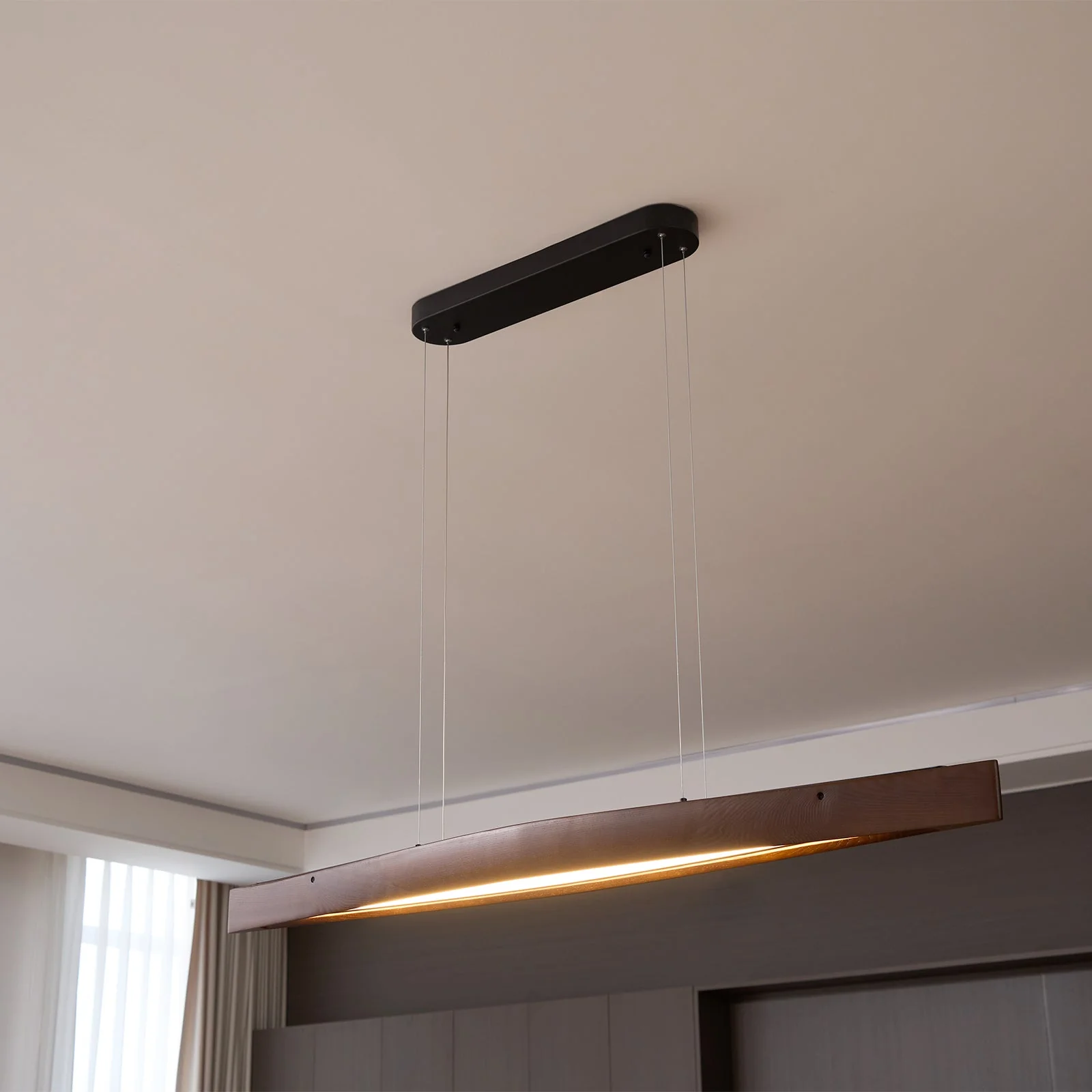 Cendara Wood Scandinavian Pendant Lamp - Image 14