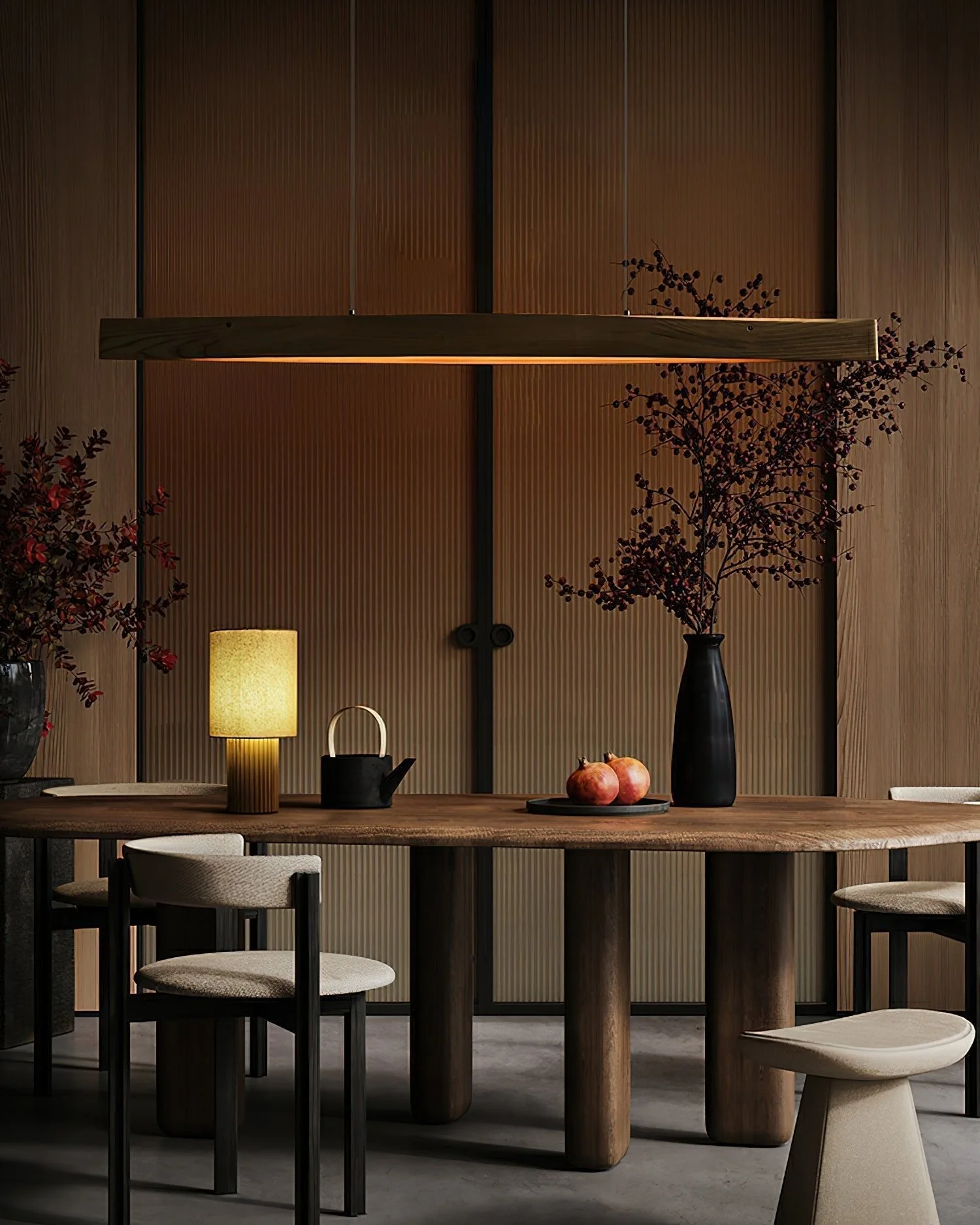Cendara Wood Scandinavian Pendant Lamp - Image 16