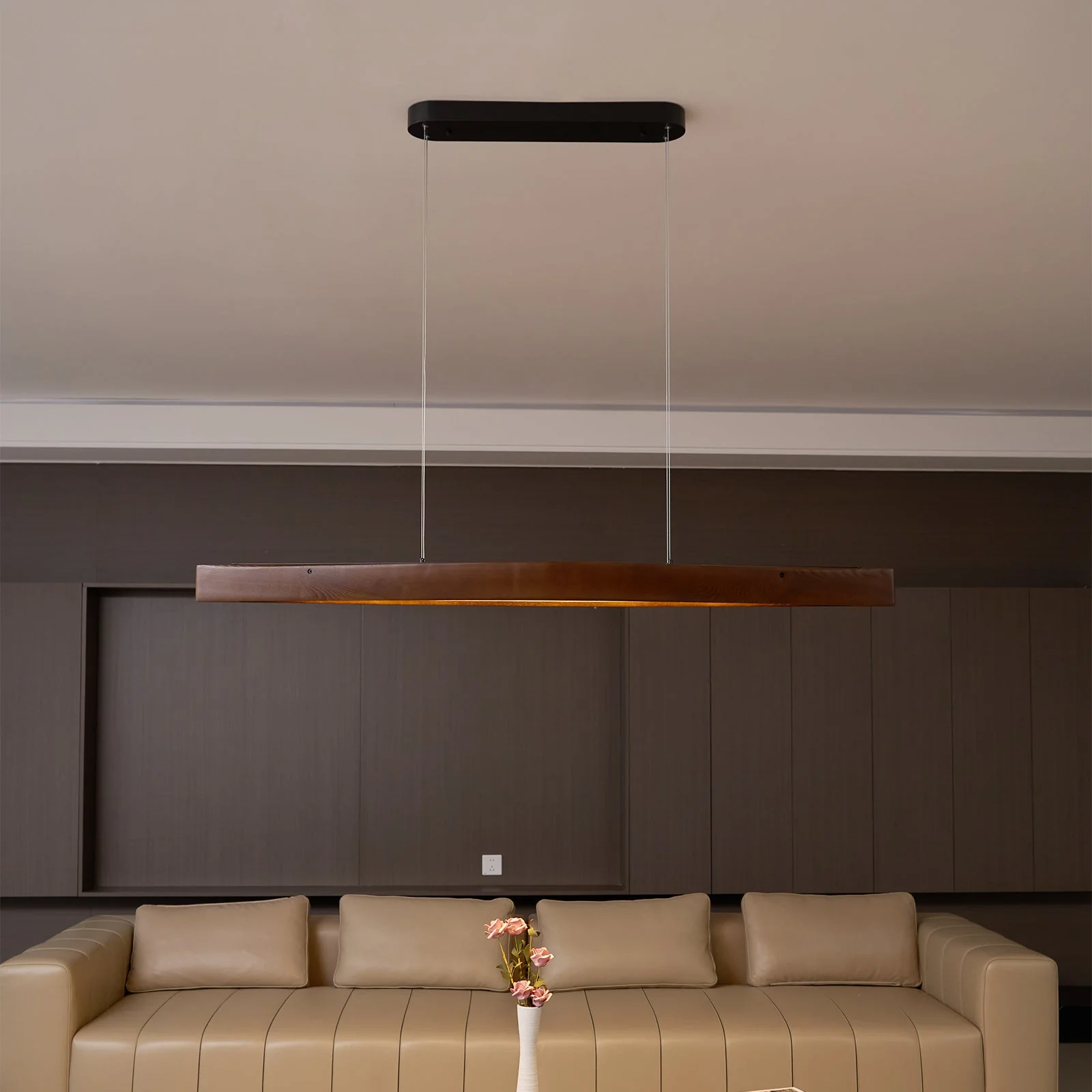 Cendara Wood Scandinavian Pendant Lamp - Image 21