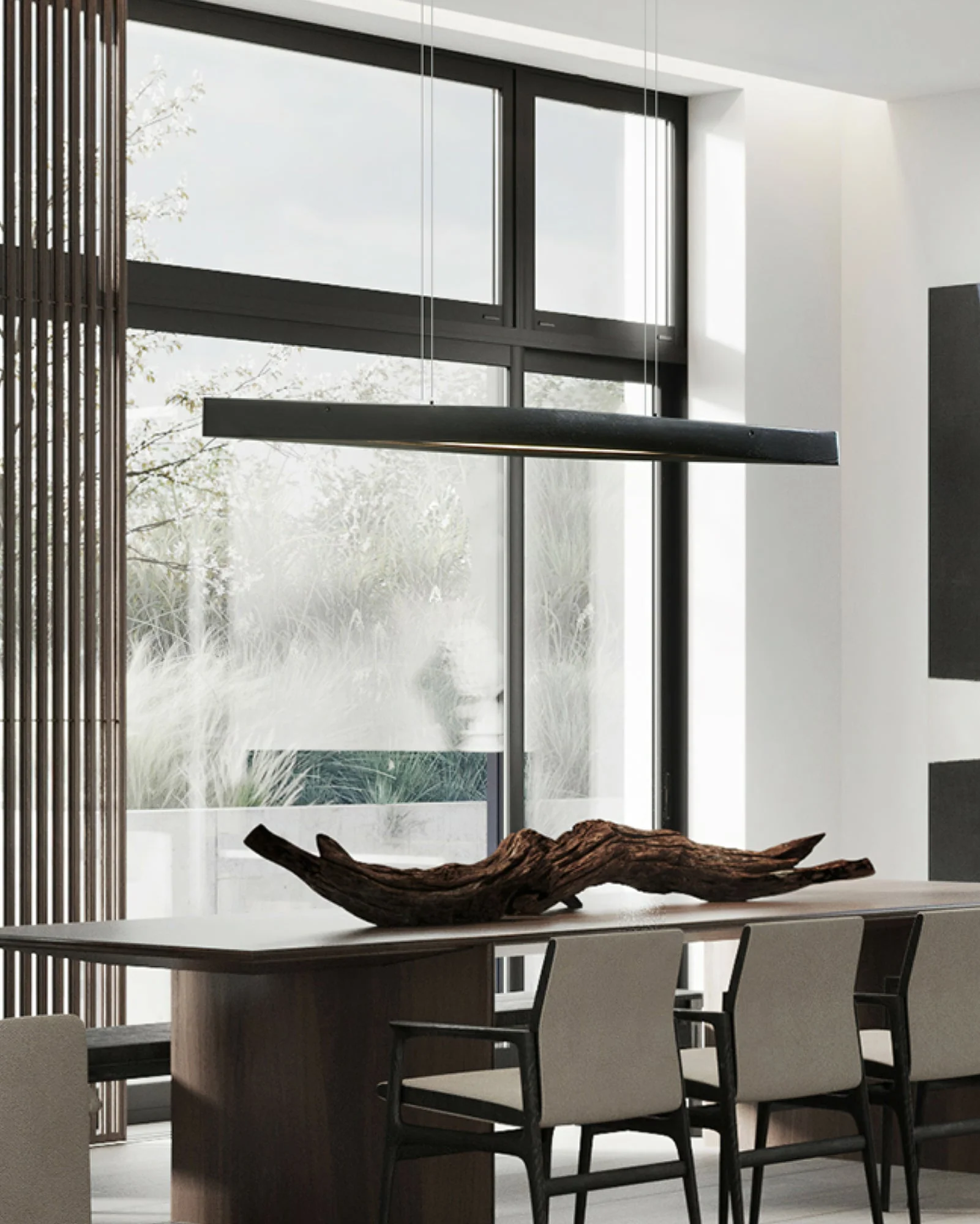 Cendara Wood Scandinavian Pendant Lamp - Image 3