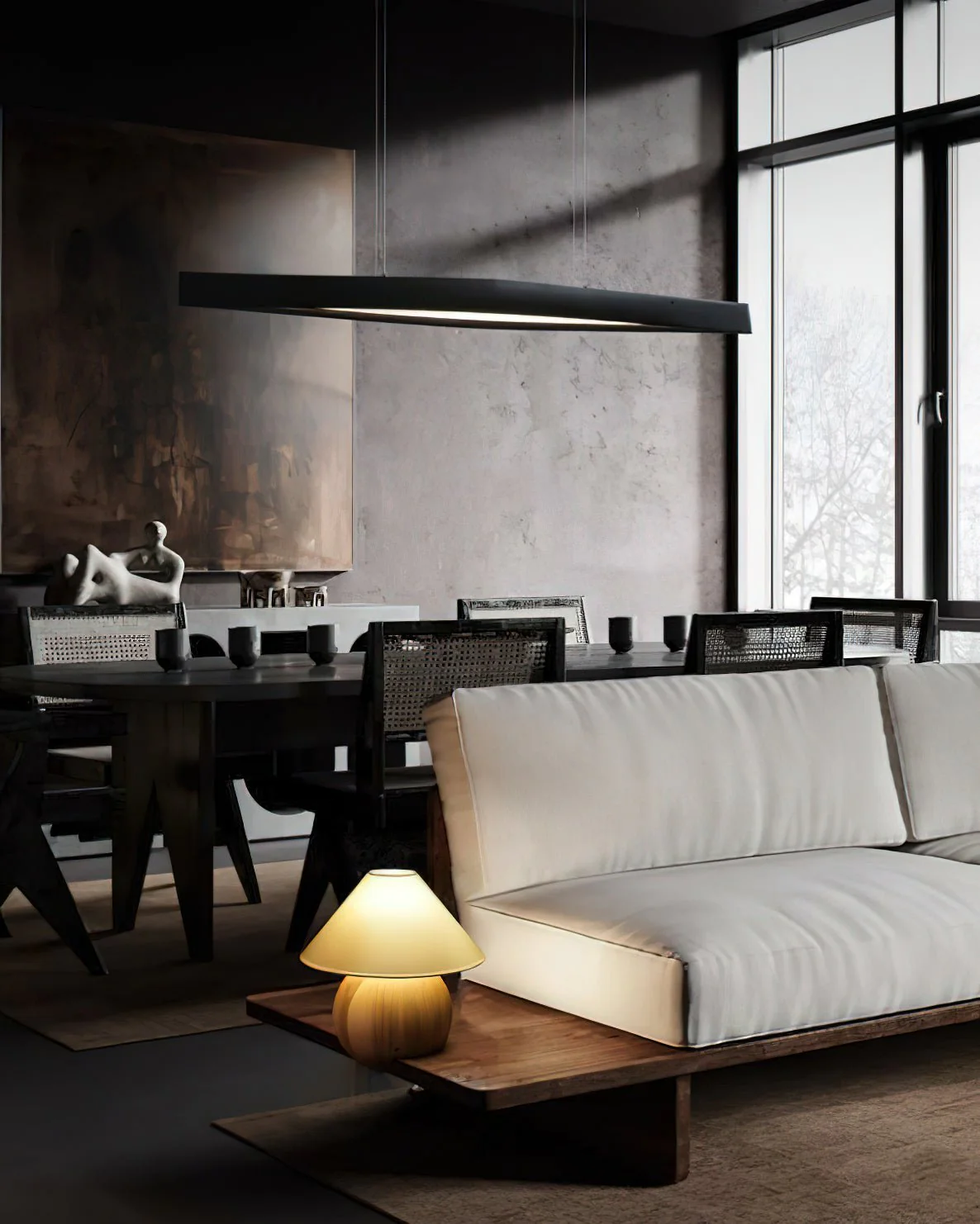 Cendara Wood Scandinavian Pendant Lamp - Image 33