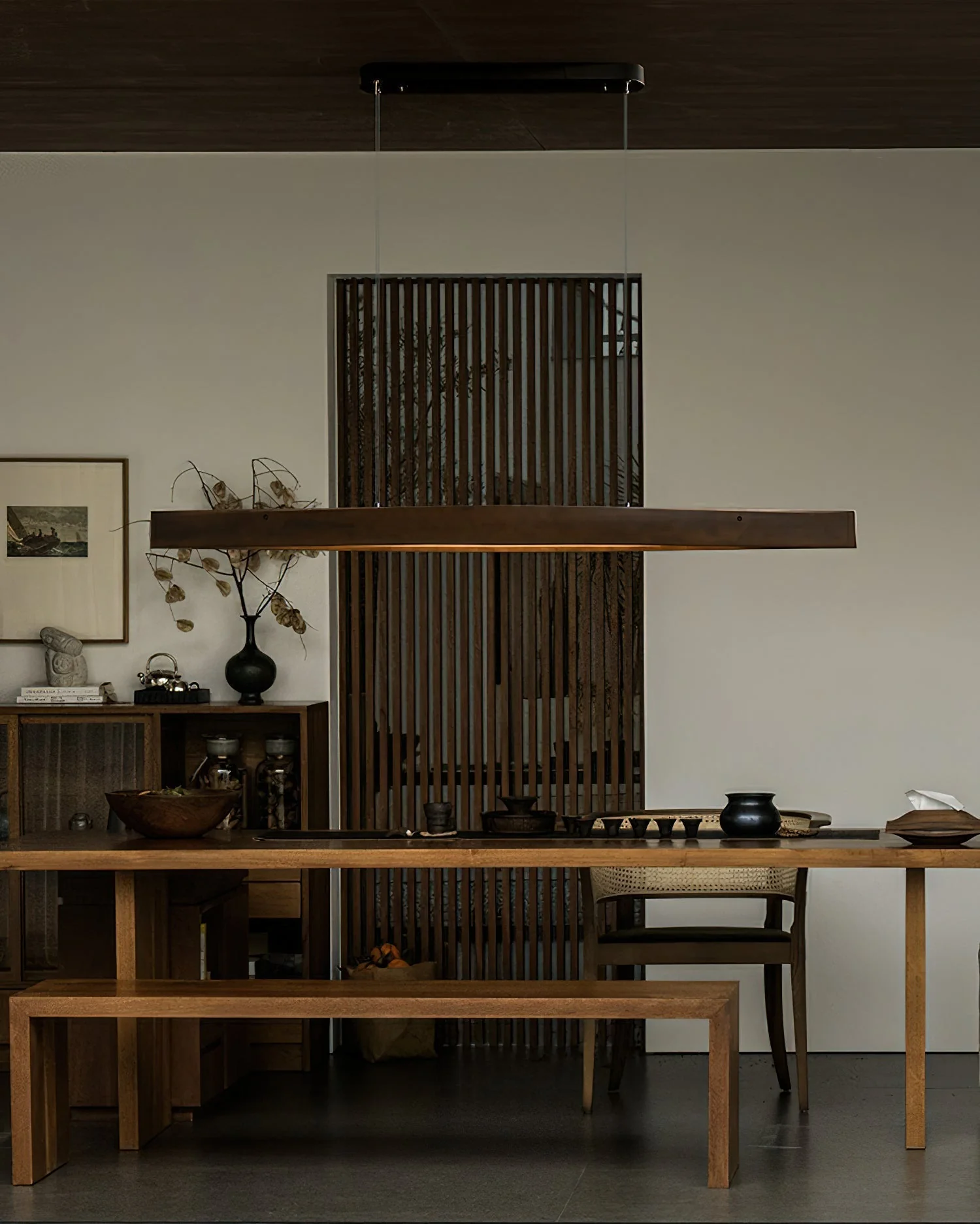 Cendara Wood Scandinavian Pendant Lamp - Image 4
