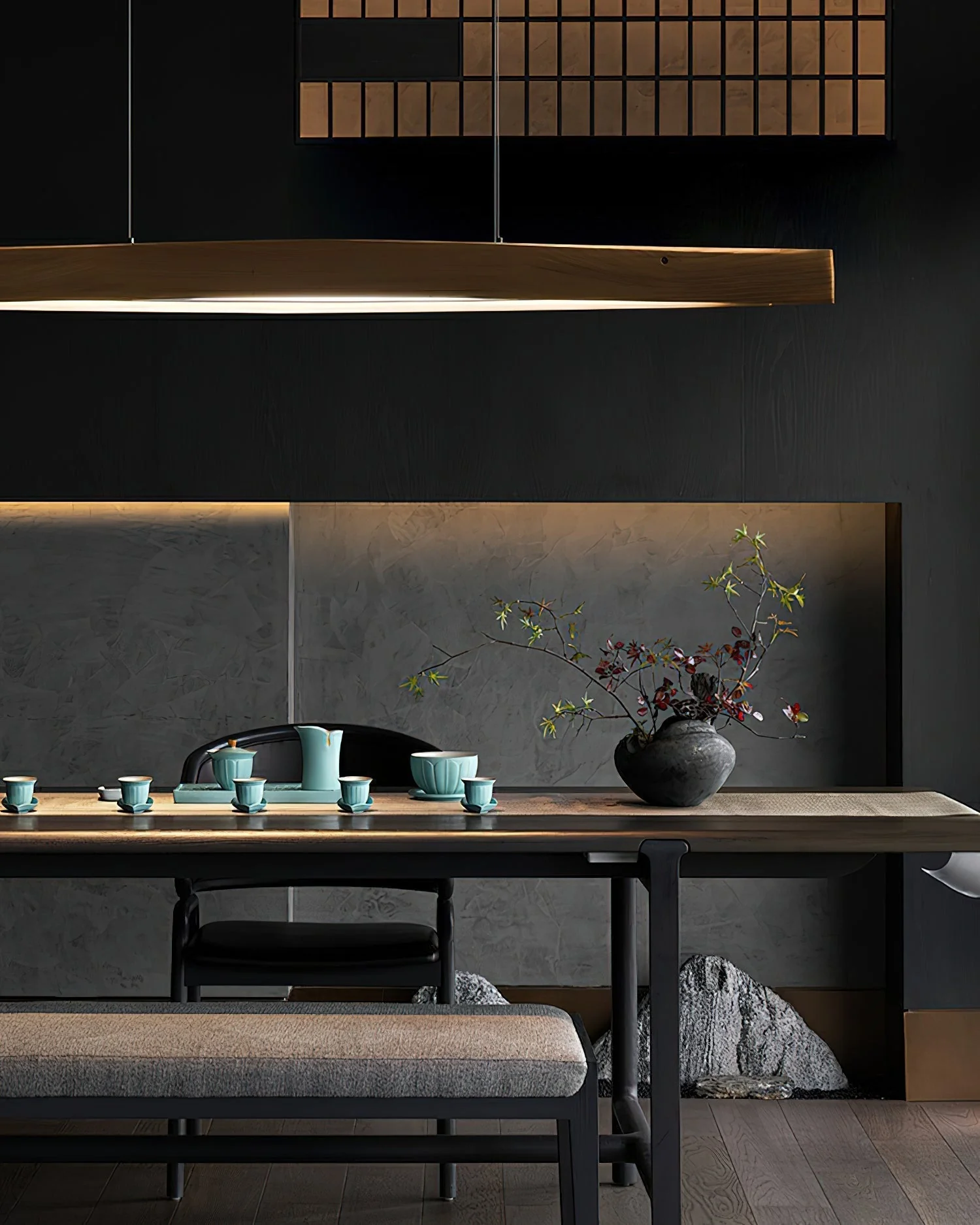 Cendara Wood Scandinavian Pendant Lamp - Image 5