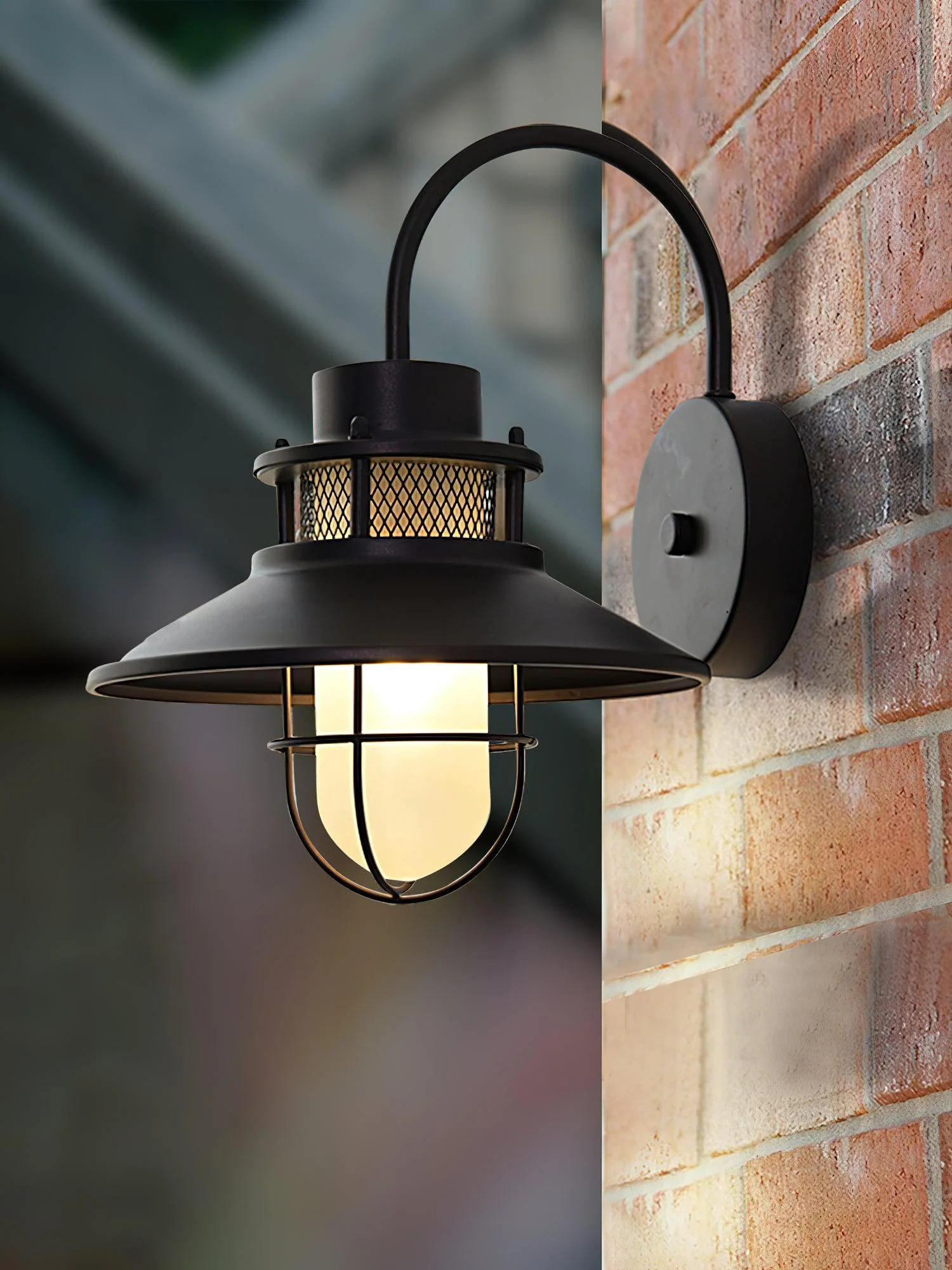 Ceraeion Unique Vintage Glass Outdoor Wall Lamp - Image 14
