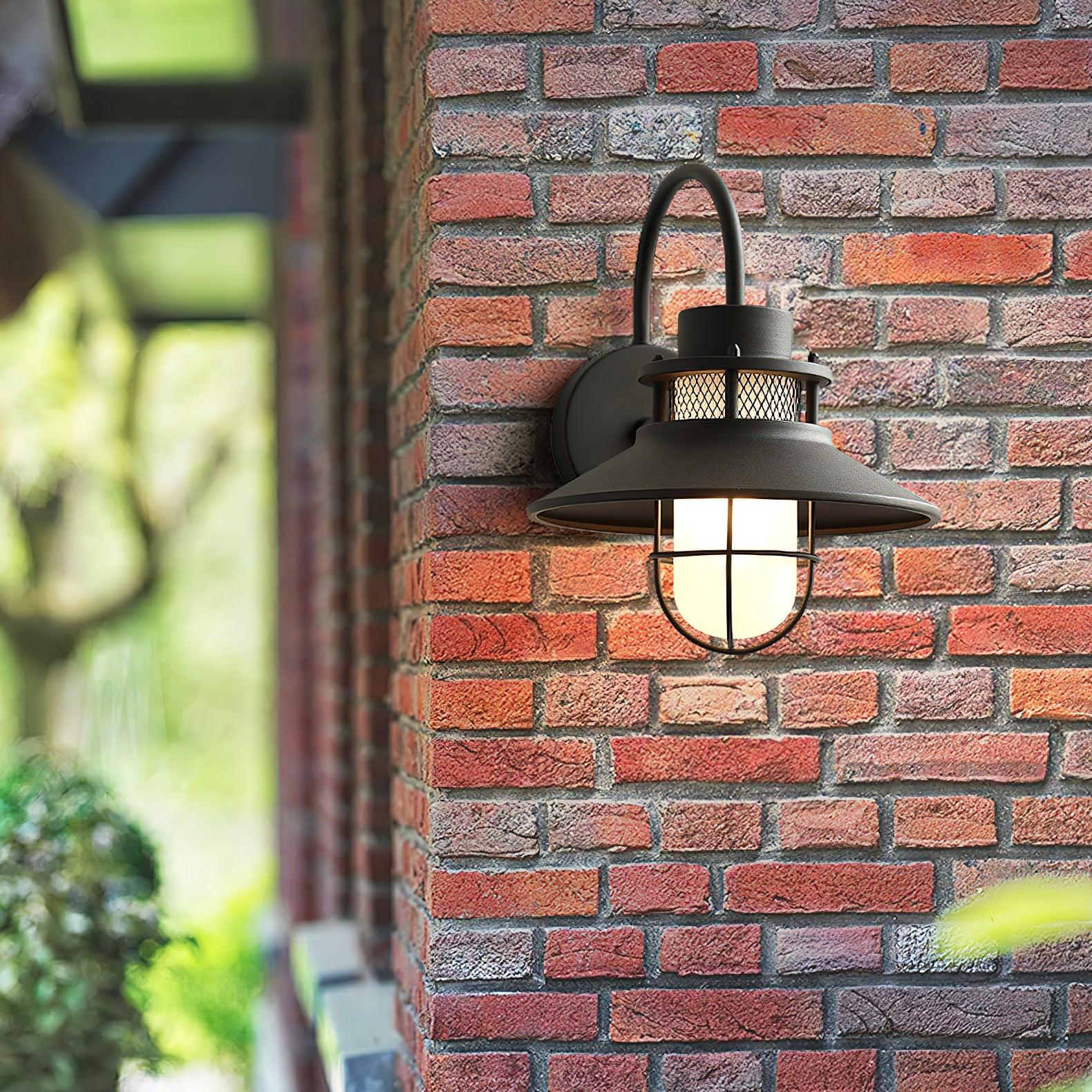 Ceraeion Unique Vintage Glass Outdoor Wall Lamp - Image 31