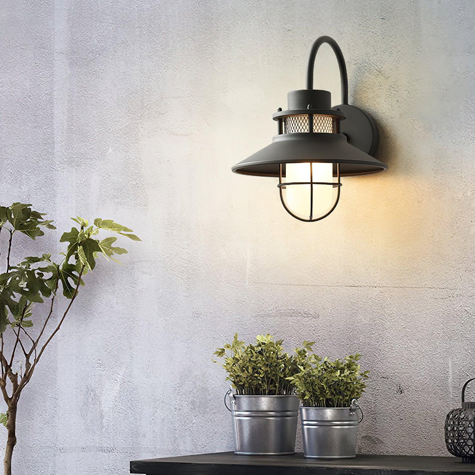 Ceraeion Unique Vintage Glass Outdoor Wall Lamp - Image 34