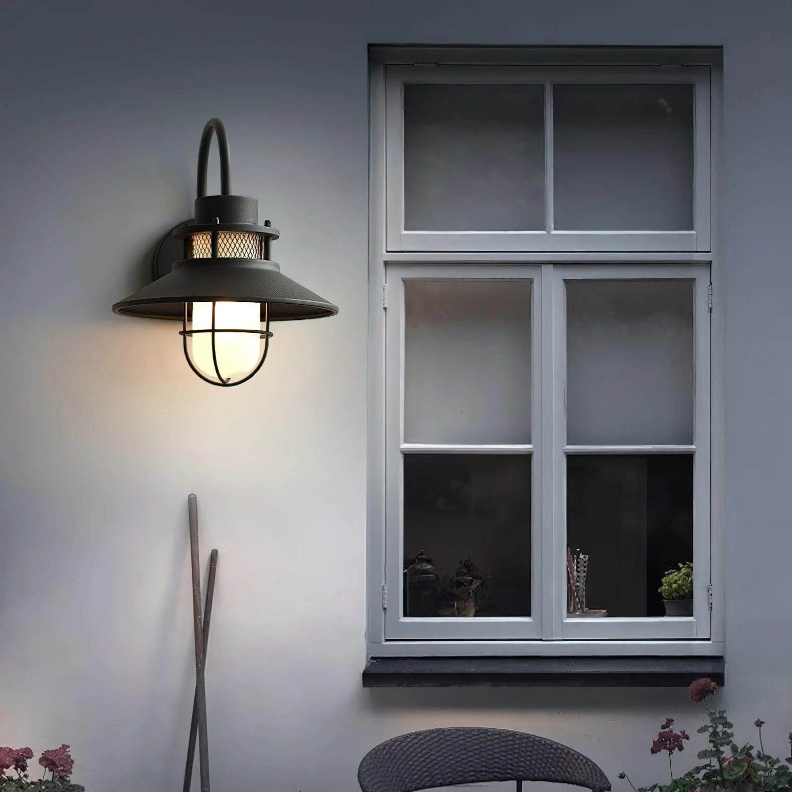 Ceraeion Unique Vintage Glass Outdoor Wall Lamp - Image 35
