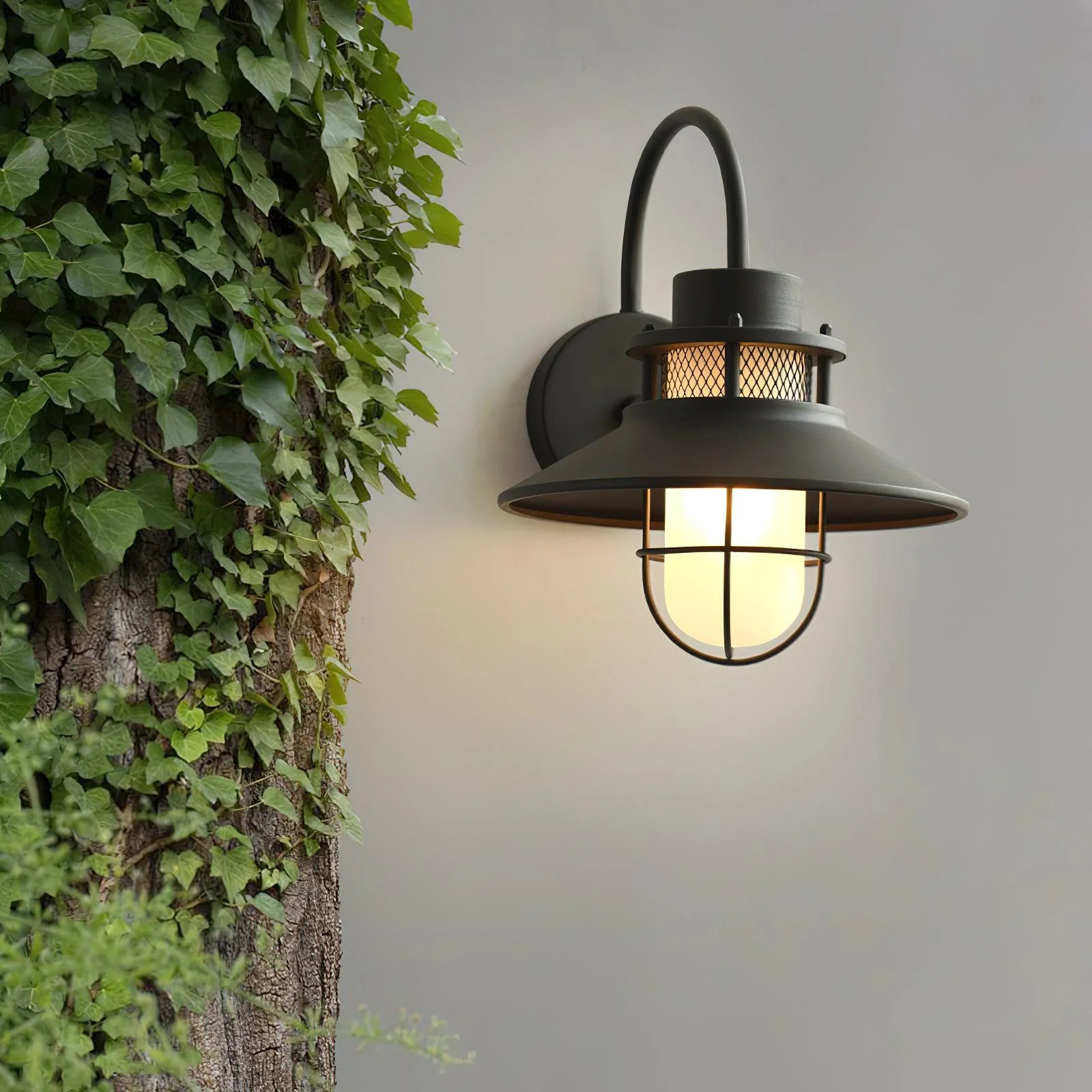 Ceraeion Unique Vintage Glass Outdoor Wall Lamp - Image 37