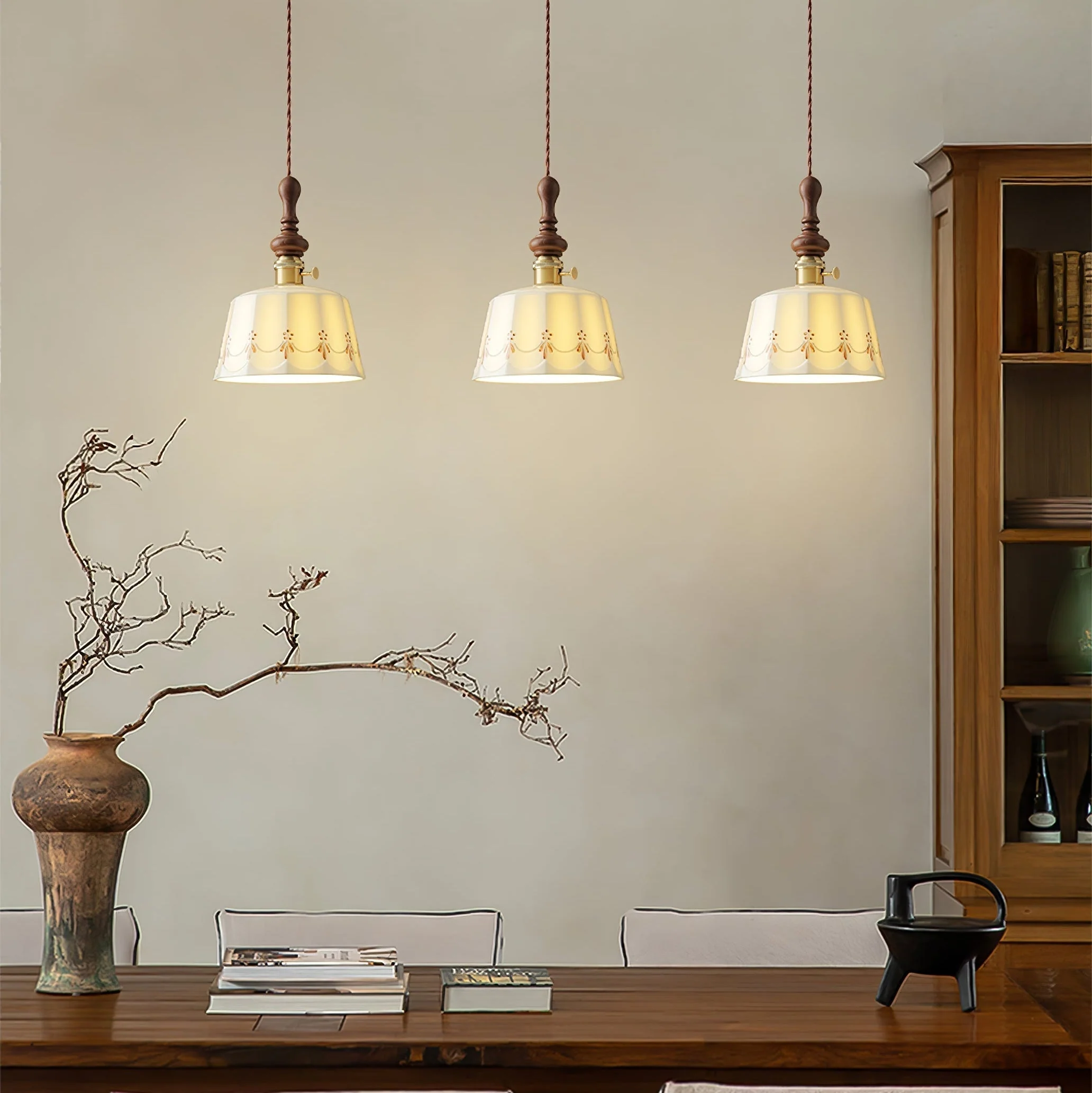 Ceraeyre Vintage Ceramic Pendant Light - Image 12