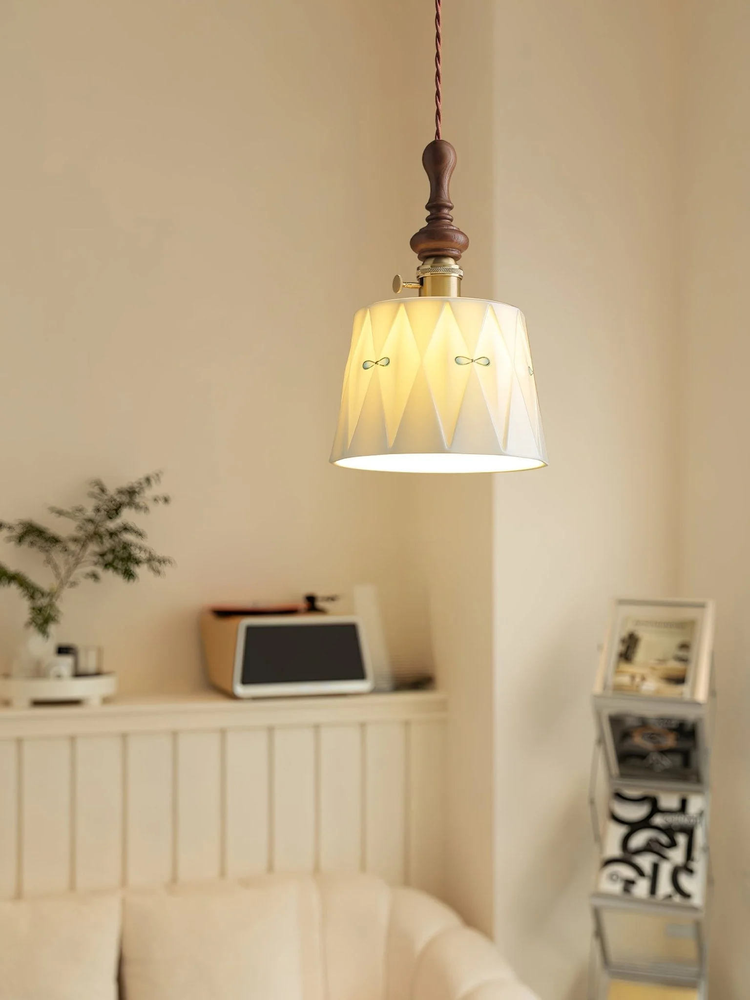 Ceraeyre Vintage Ceramic Pendant Light - Image 14