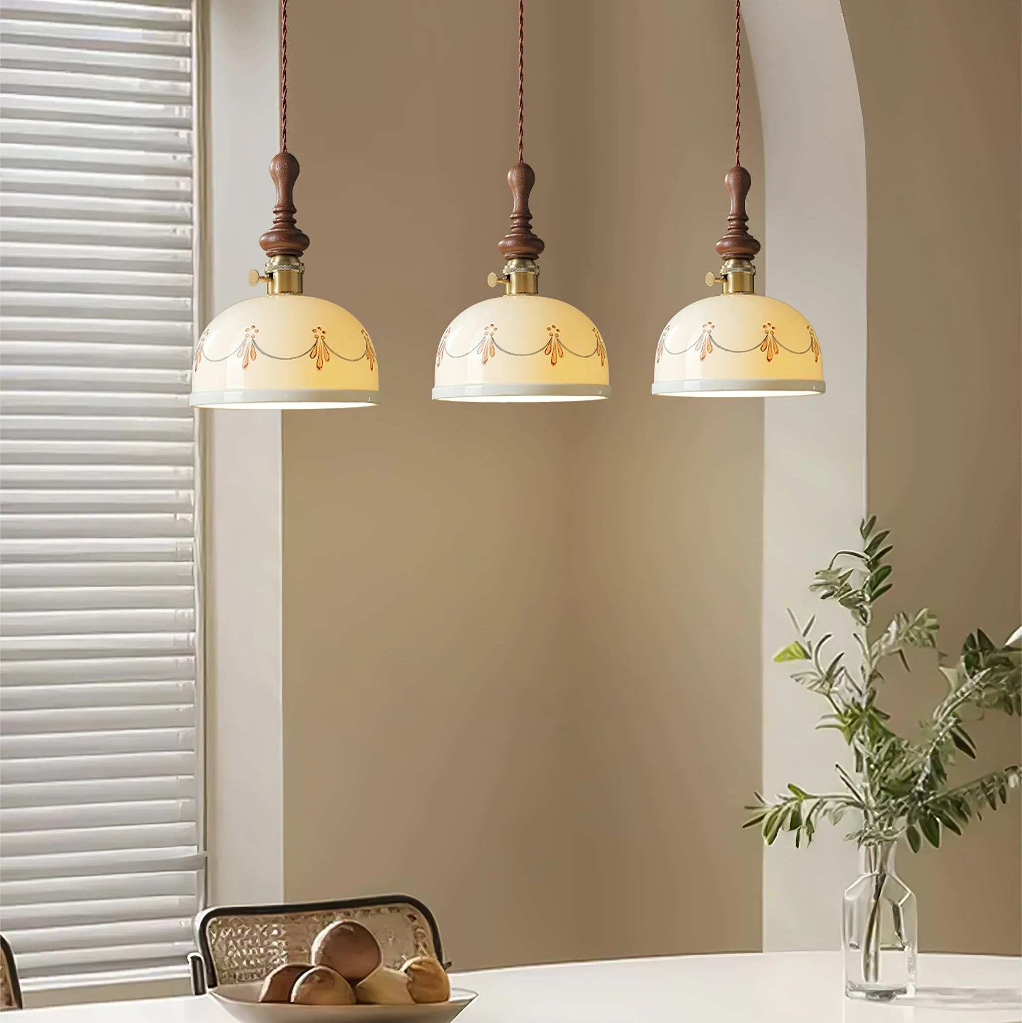 Ceraeyre Vintage Ceramic Pendant Light - Image 8