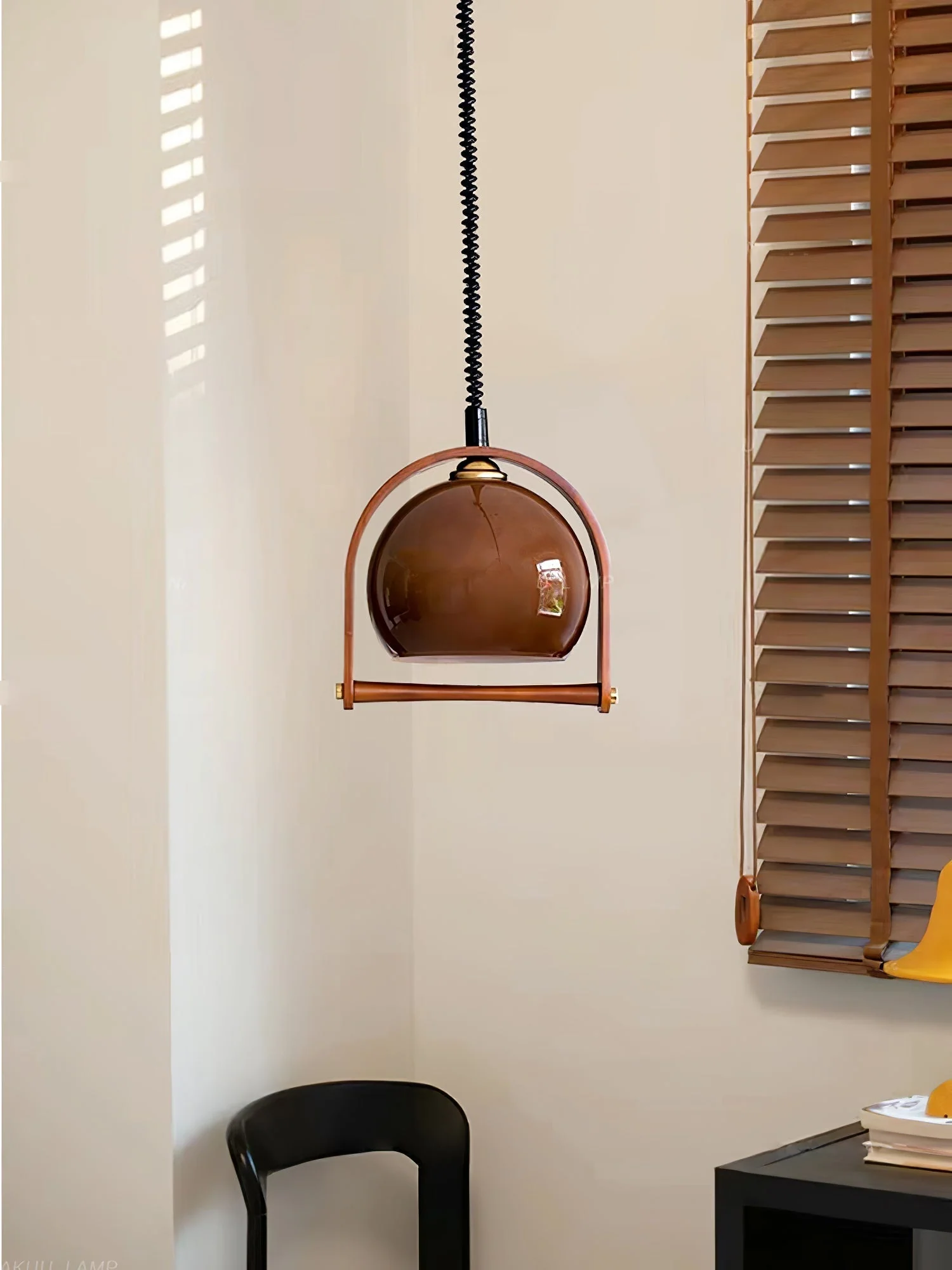 Cesilarae Premium Nordic Art Glass Wood Pendant Lamp - Image 19