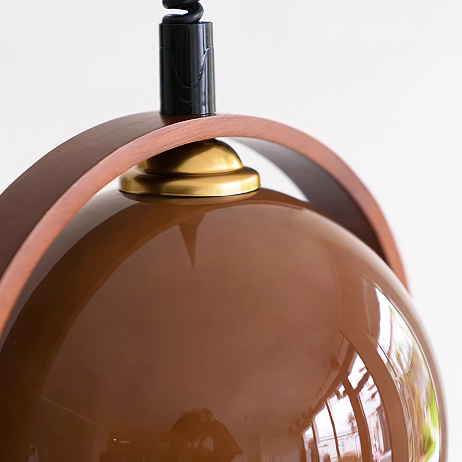 Cesilarae Premium Nordic Art Glass Wood Pendant Lamp - Image 24