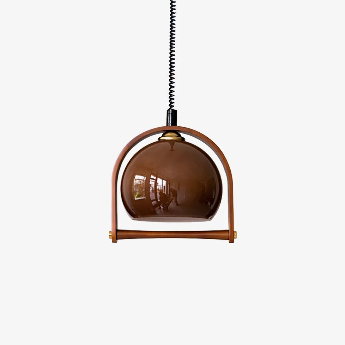 Cesilarae Premium Nordic Art Glass Wood Pendant Lamp - Image 8