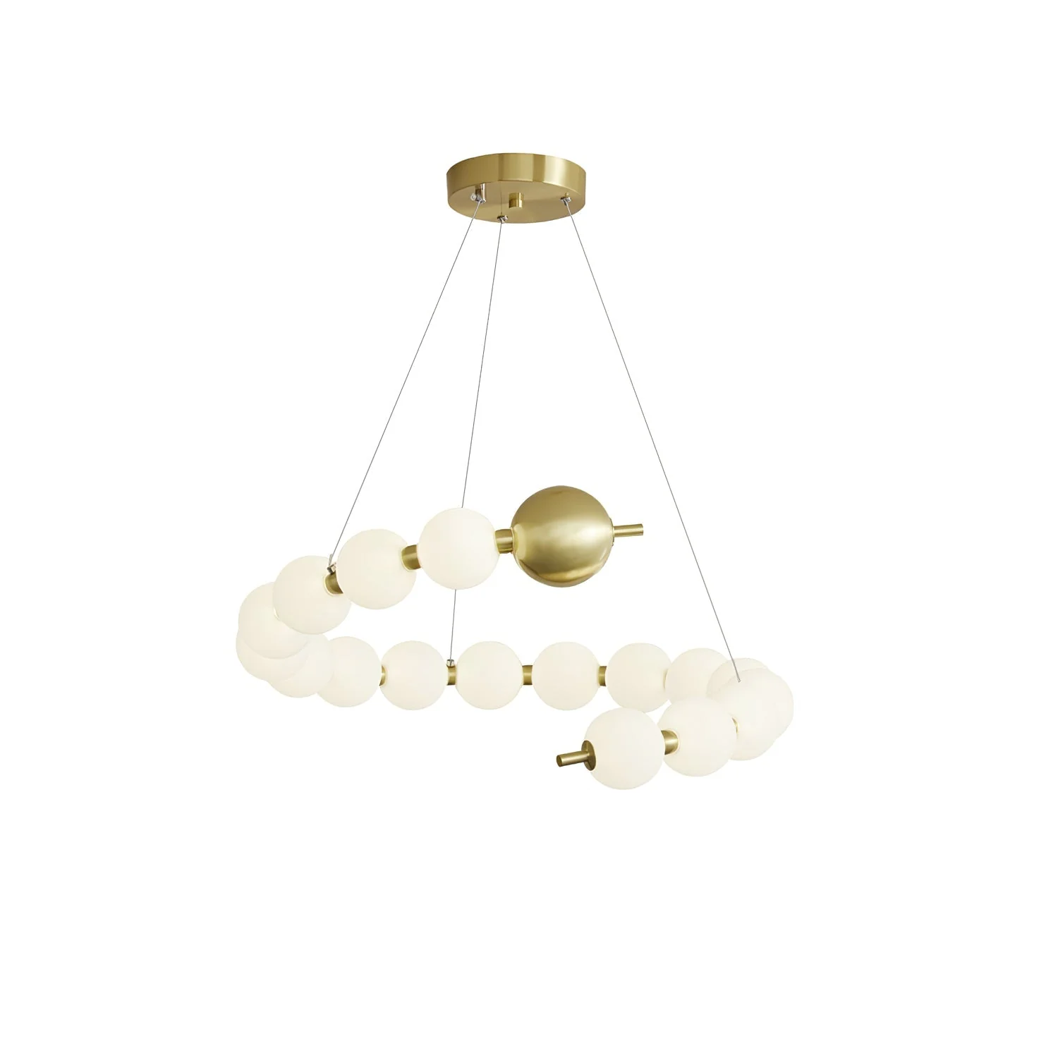 Cetalan Elegance Art Pearls Plastic Chandelier - Image 3
