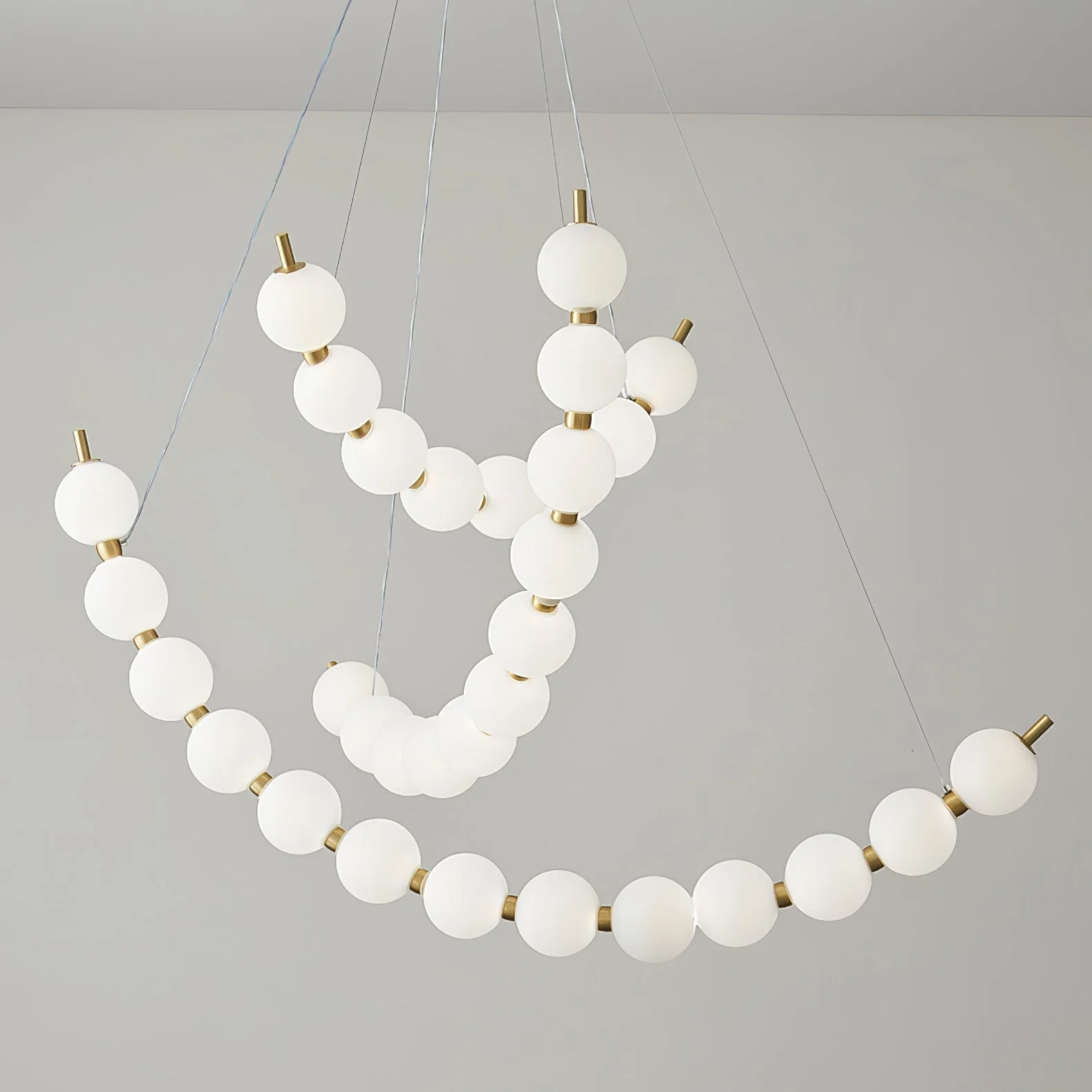 Cetalan Elegance Art Pearls Plastic Chandelier - Image 9