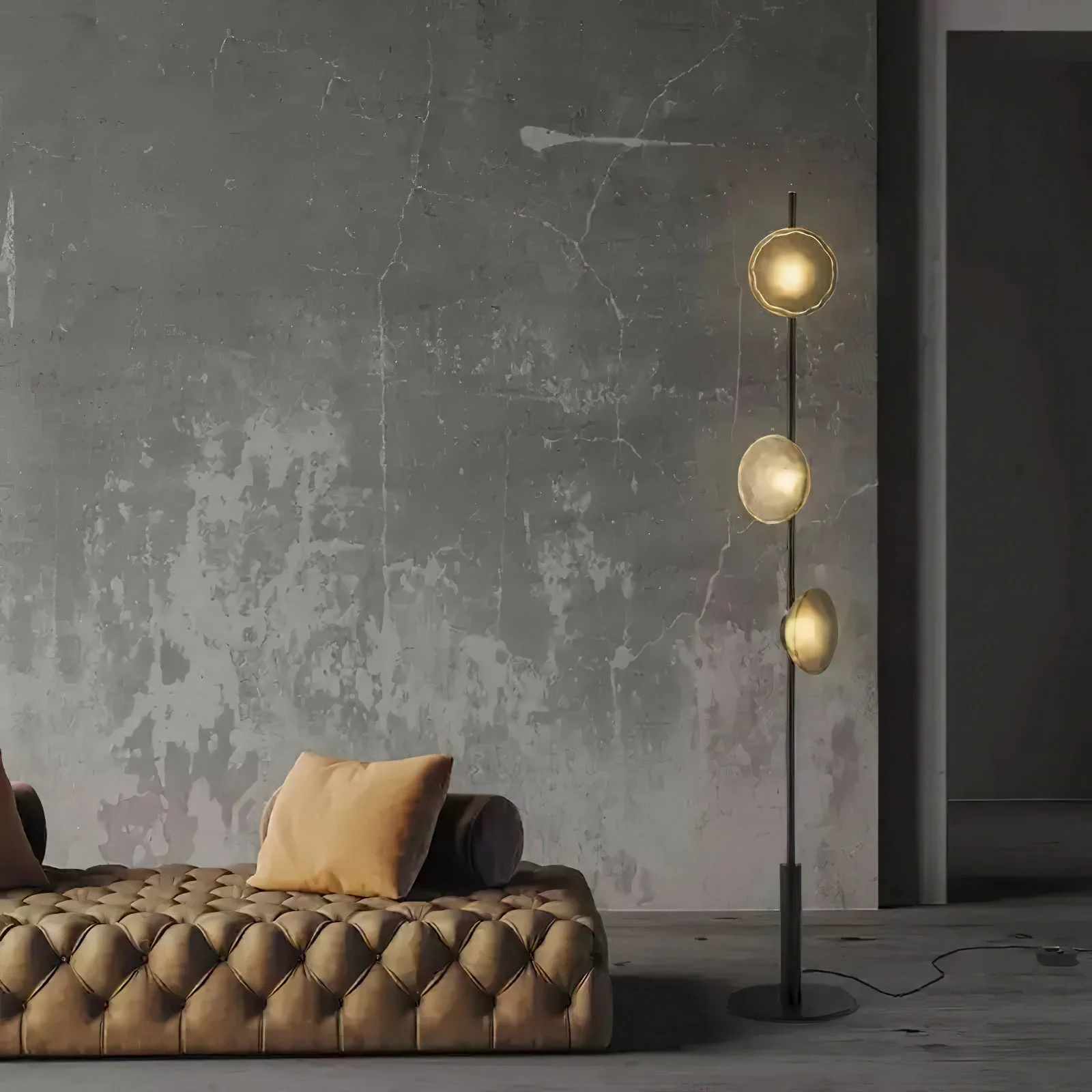 Ceto Modern Glass Floor Lamp - Image 3