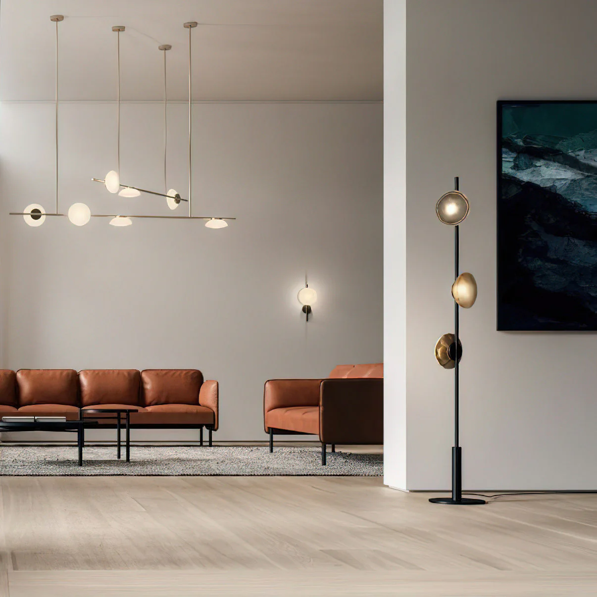 Ceto Modern Glass Floor Lamp - Image 6