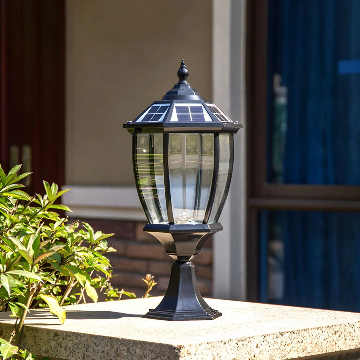 Cezoria Unique Solar Glass Lantern Outdoor Lamp - Image 12