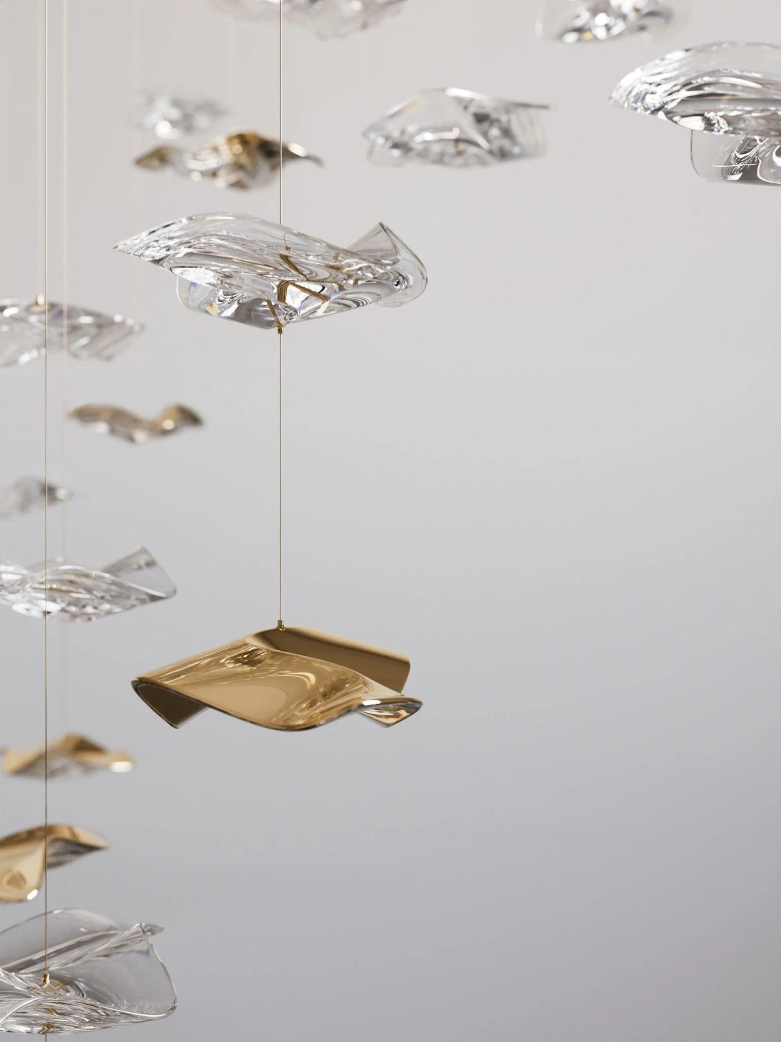 Cezorisra Luxury Brass Linear Chandelier - Image 12