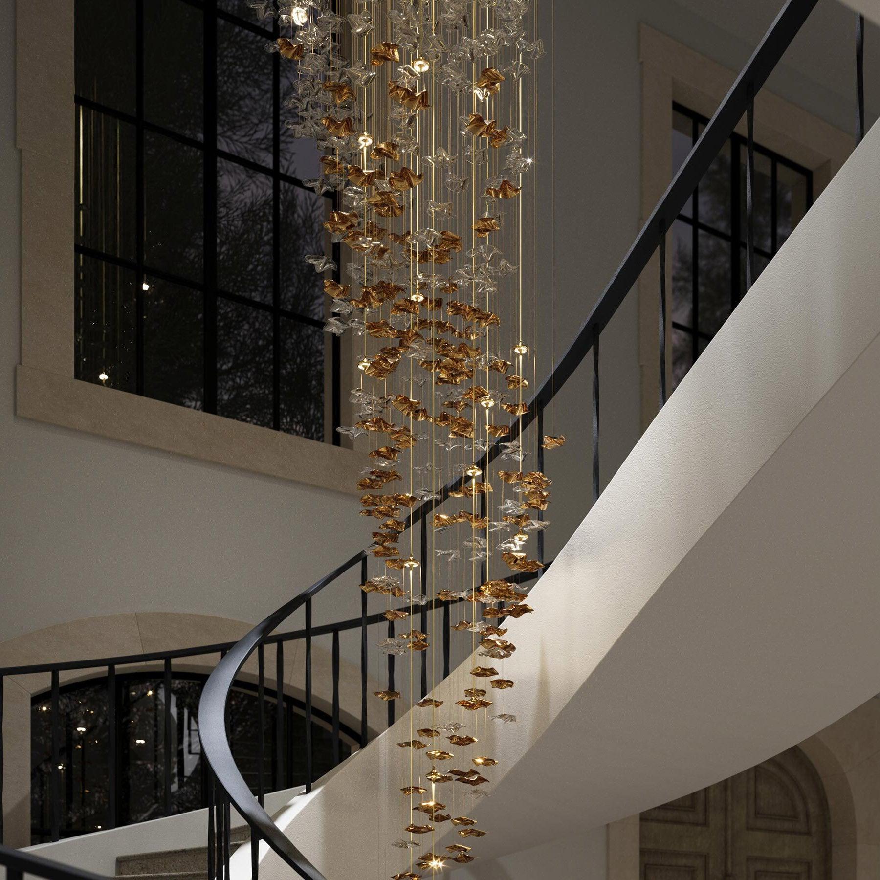 Cezorisra Luxury Brass Linear Chandelier - Image 16
