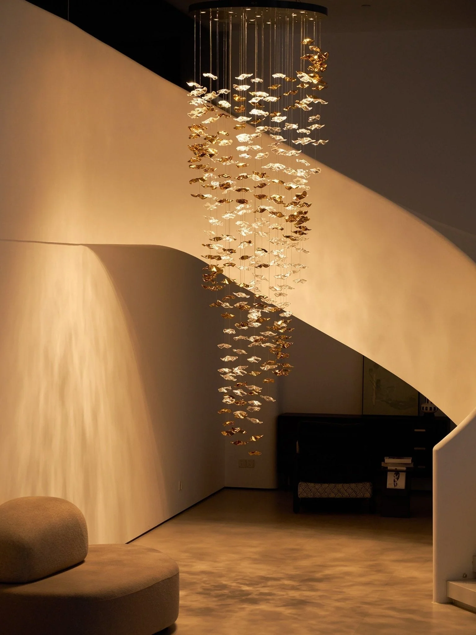Cezorisra Luxury Brass Linear Chandelier - Image 29