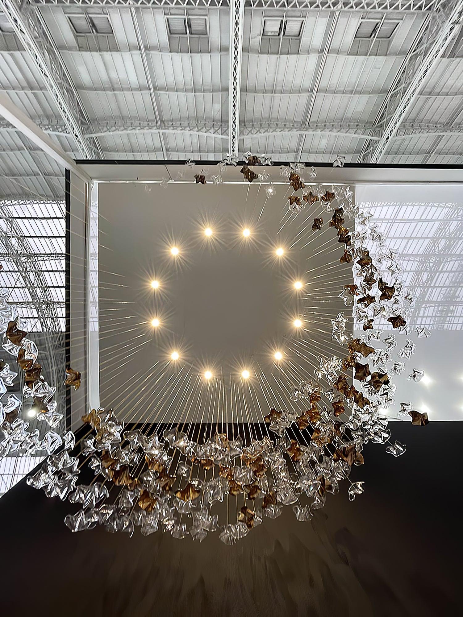 Cezorisra Luxury Brass Linear Chandelier - Image 4