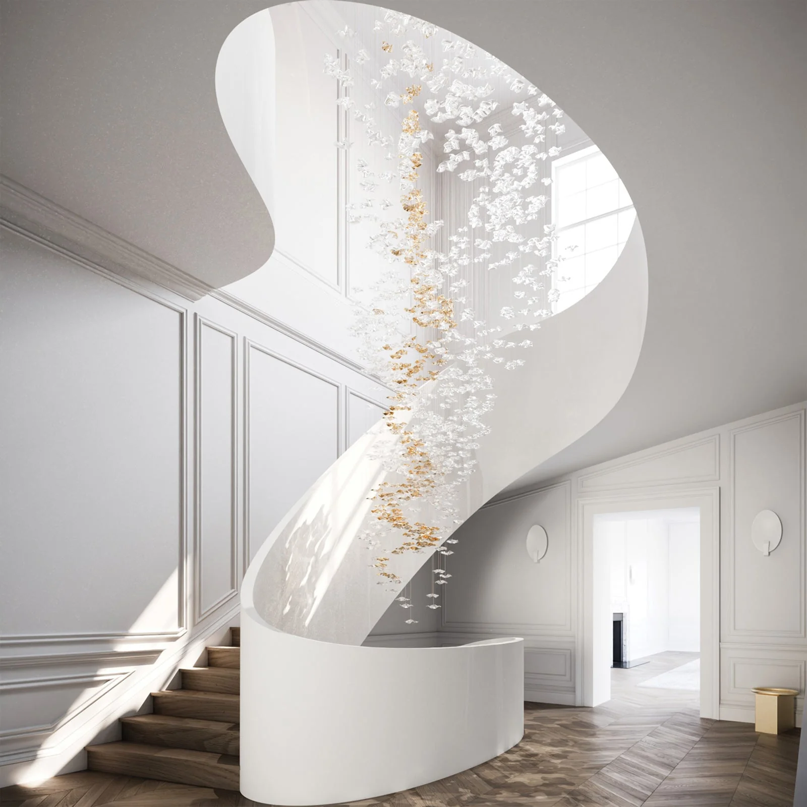 Cezorisra Luxury Brass Linear Chandelier - Image 56