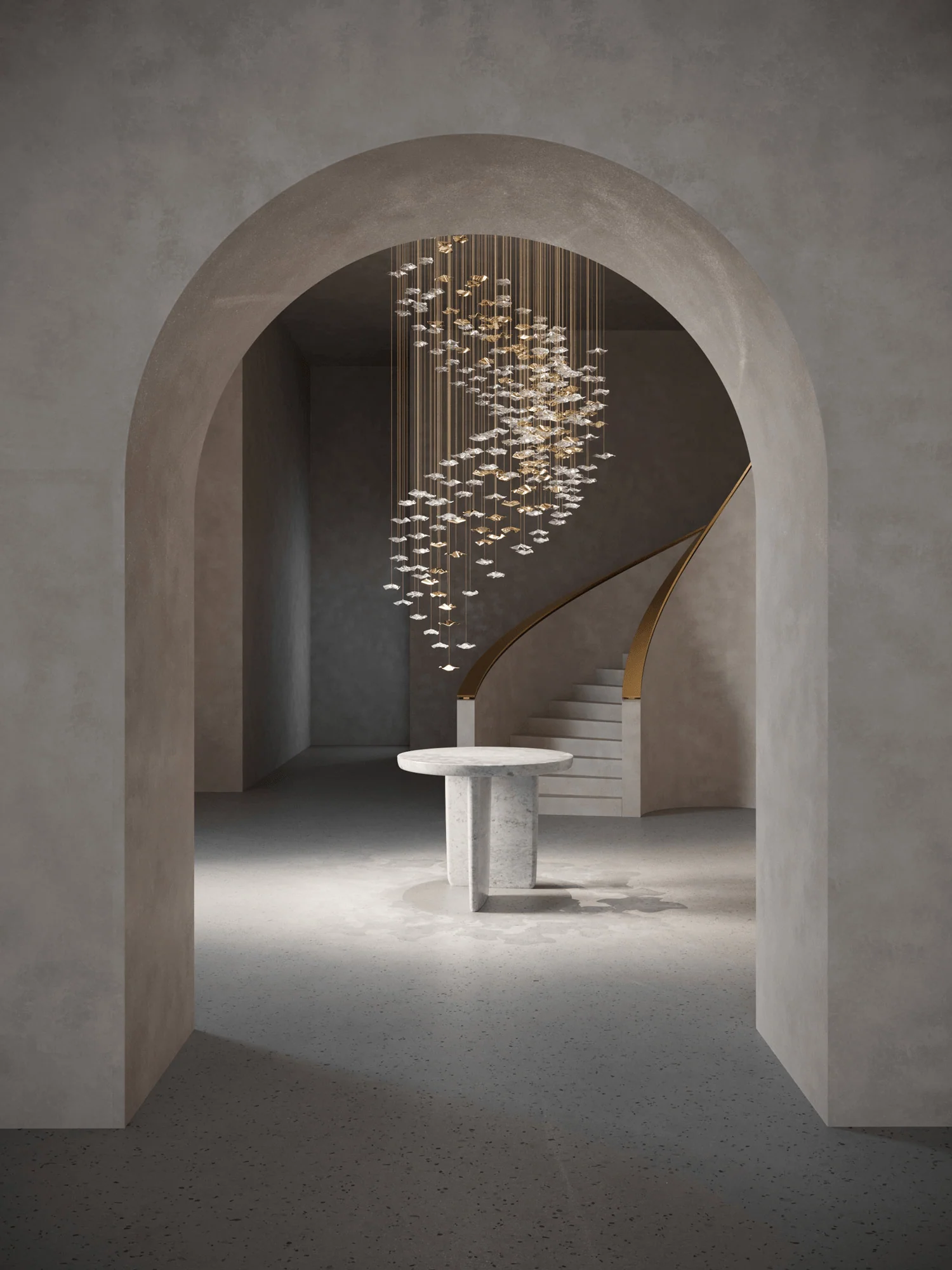 Cezorisra Luxury Brass Linear Chandelier - Image 57