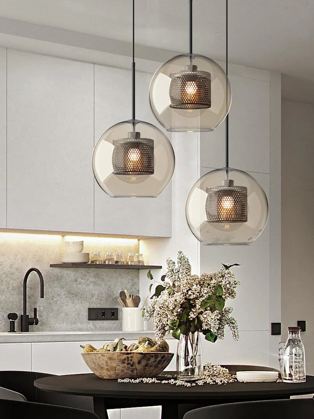 Chiswick Contemporary Glass Pendant Light - Image 21