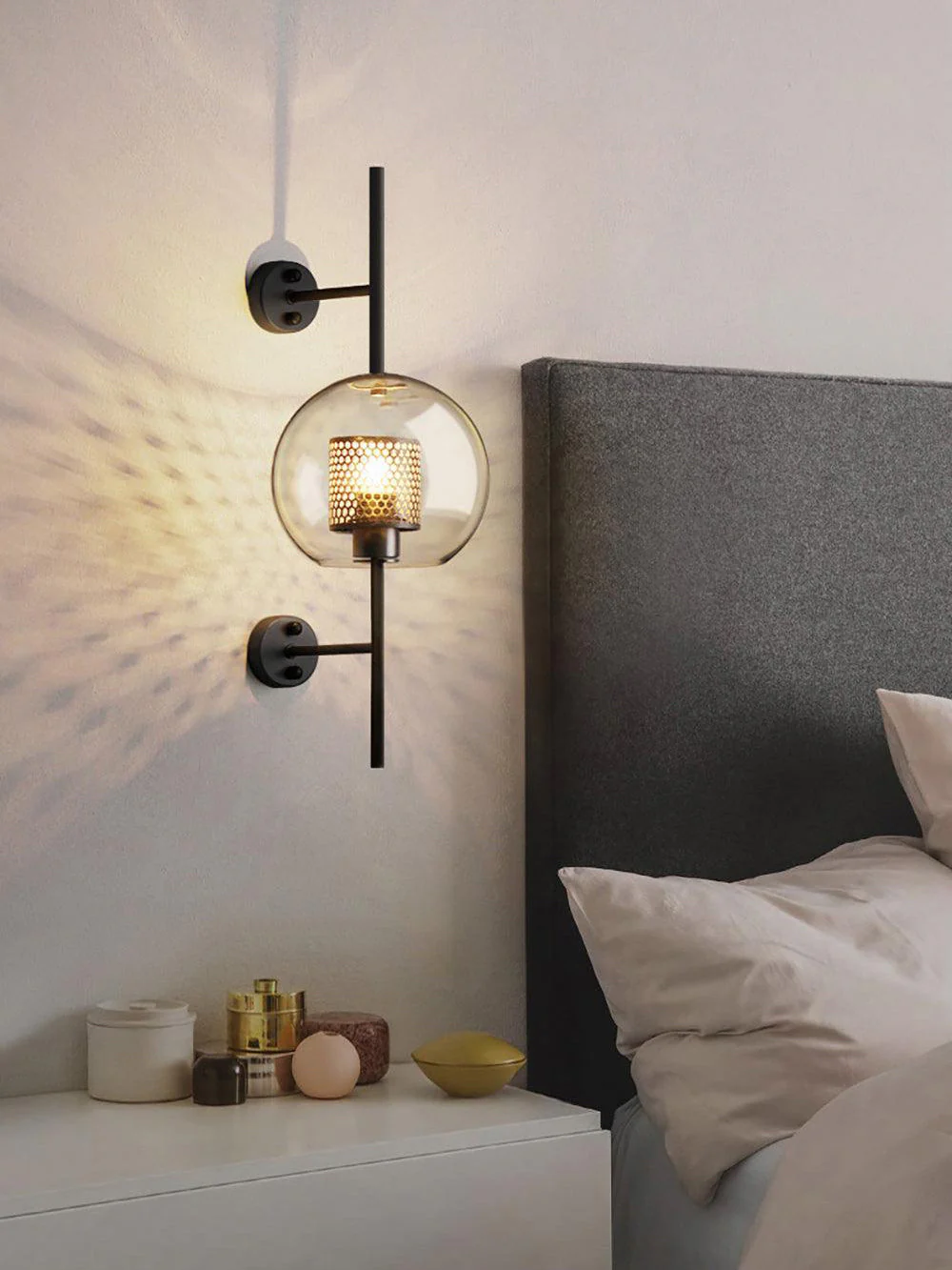 Chiswick Contemporary Glass Wall Light - Image 19