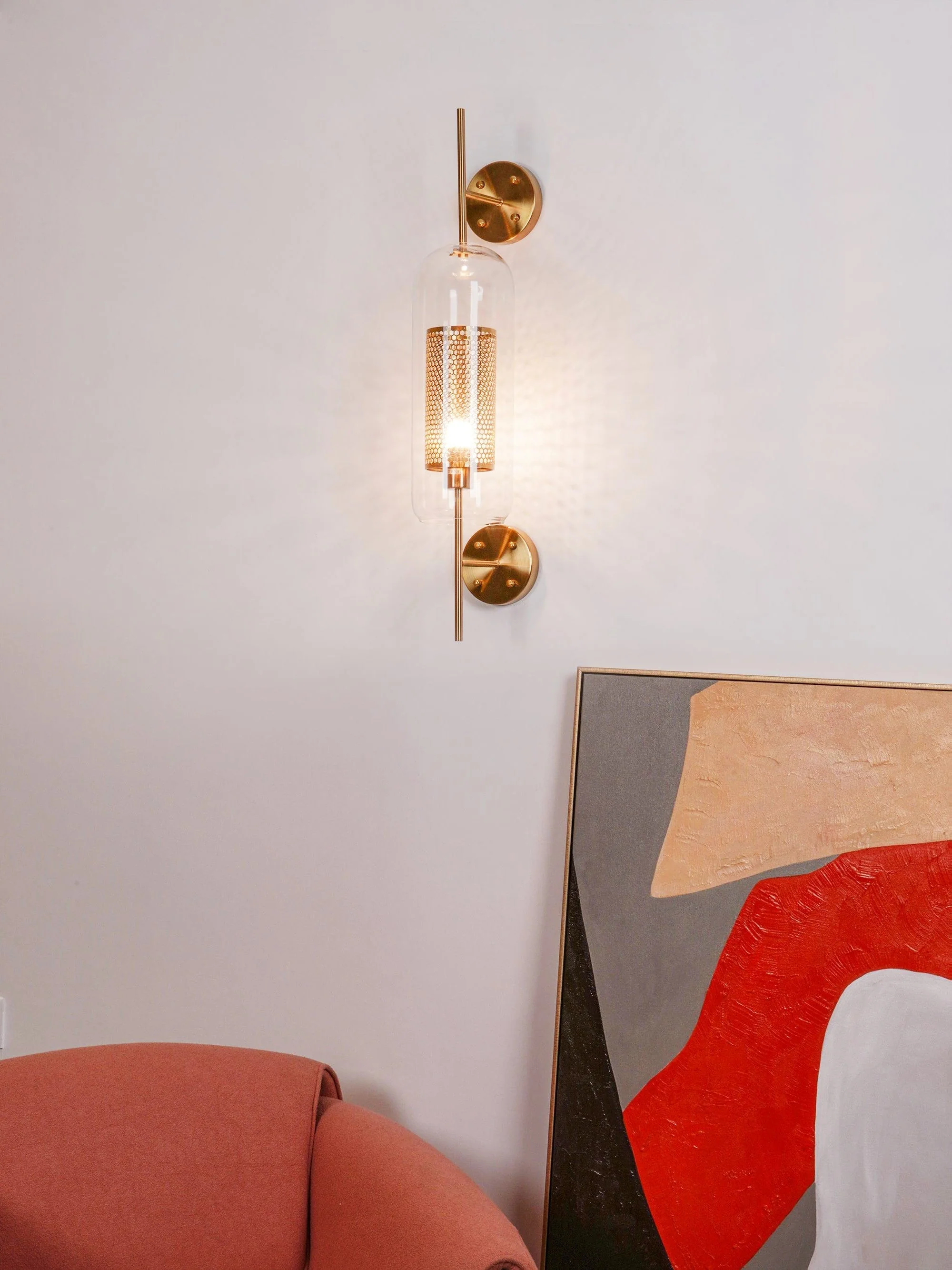 Chiswick Contemporary Glass Wall Light - Image 24