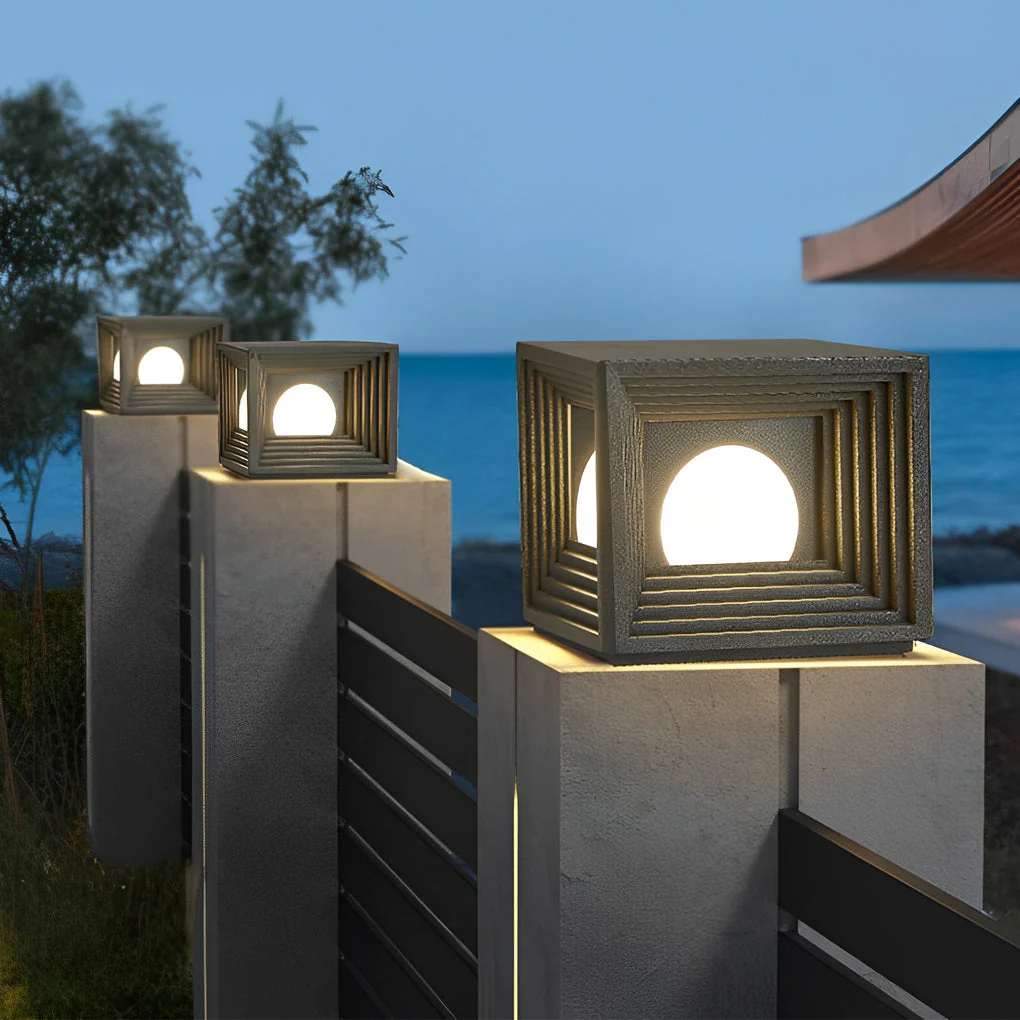 Church Square Creative LED Modern Outdoor Post Lights - Image 2