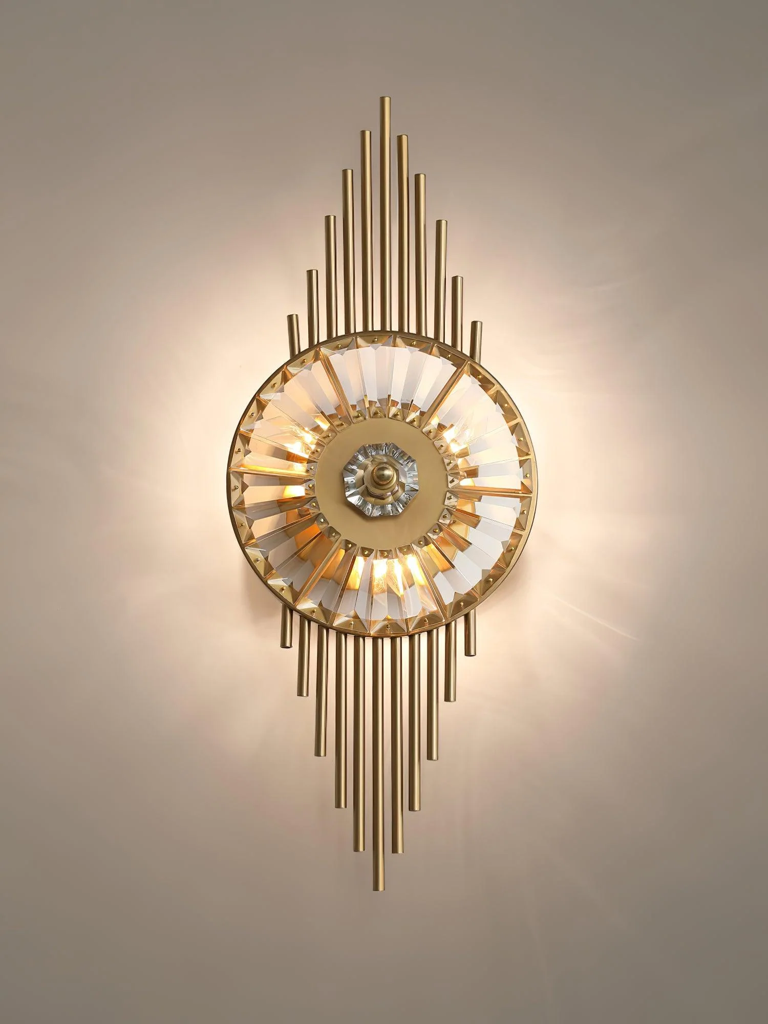 Cilirel Postmodern Luxury Gear Gold Crystal Wall Light - Image 11