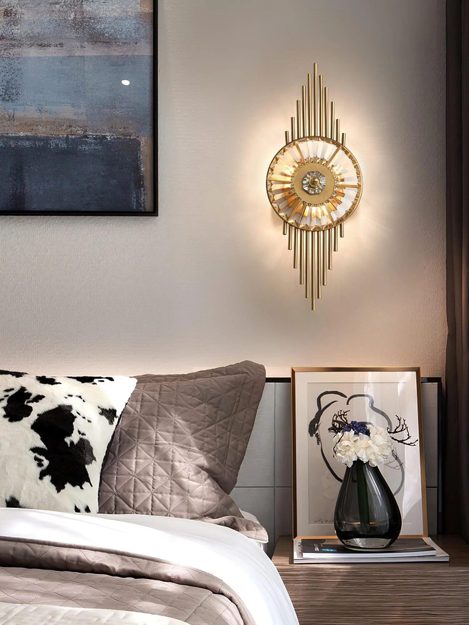 Cilirel Postmodern Luxury Gear Gold Crystal Wall Light - Image 20