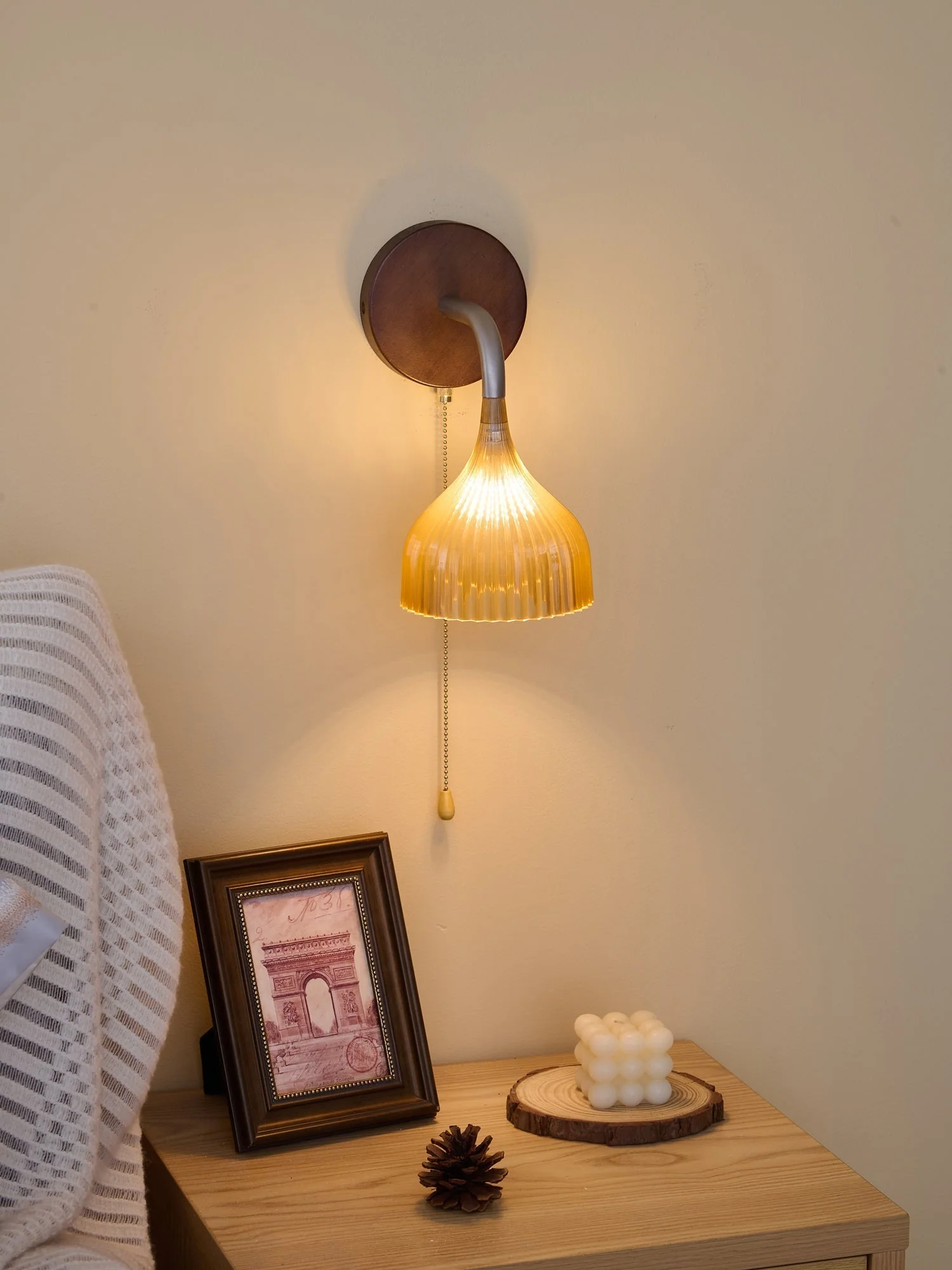 Cimararae Elegance Classic Wood Wall Lamp - Image 29