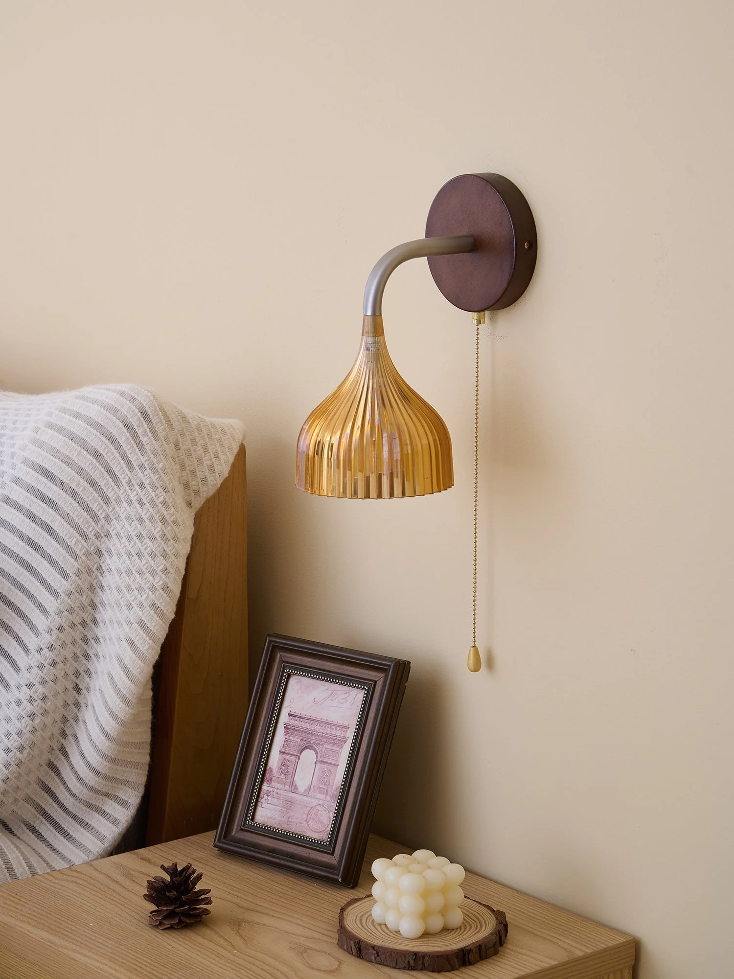 Cimararae Elegance Classic Wood Wall Lamp - Image 35