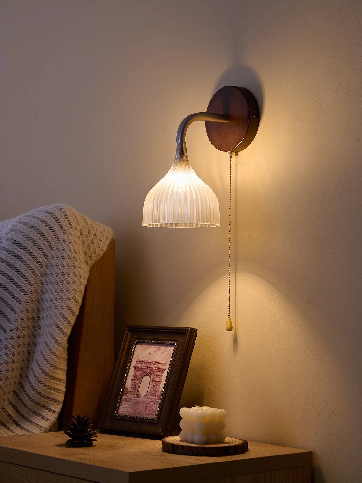 Cimararae Elegance Classic Wood Wall Lamp - Image 39