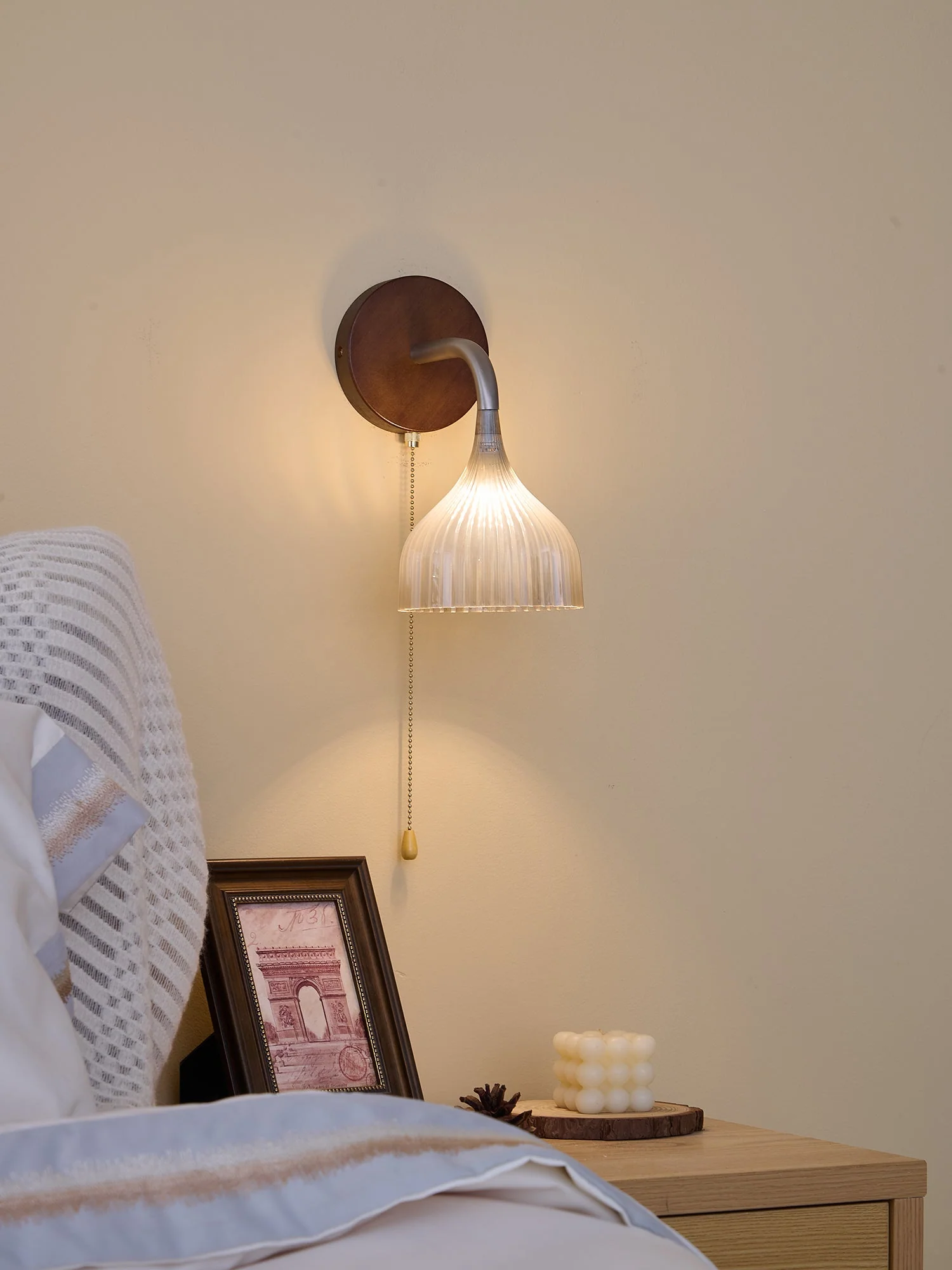 Cimararae Elegance Classic Wood Wall Lamp - Image 42