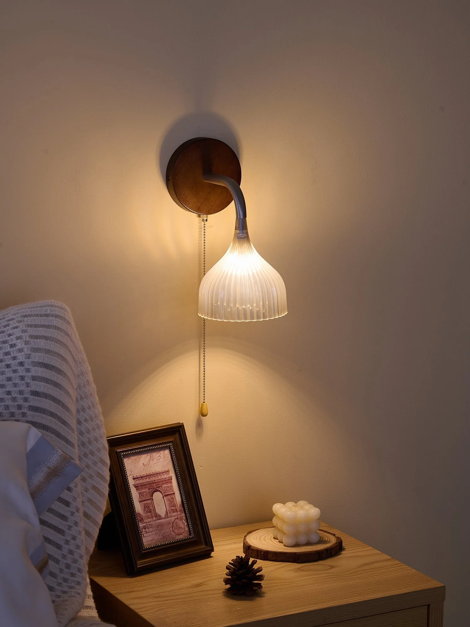 Cimararae Elegance Classic Wood Wall Lamp - Image 43