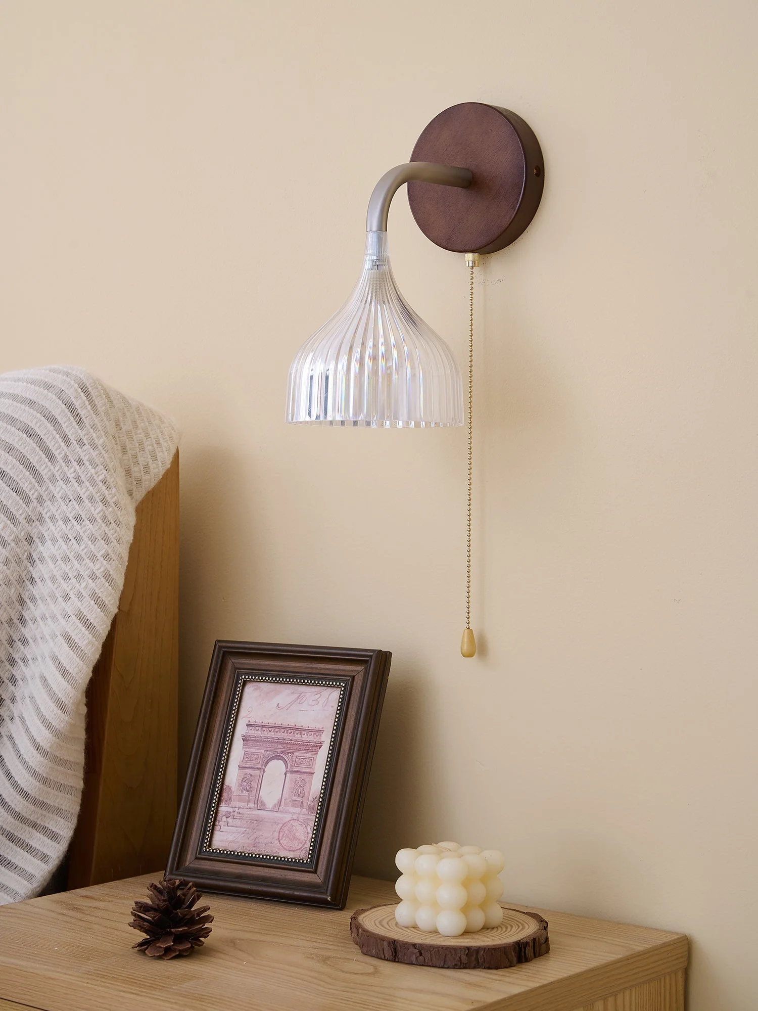 Cimararae Elegance Classic Wood Wall Lamp - Image 45