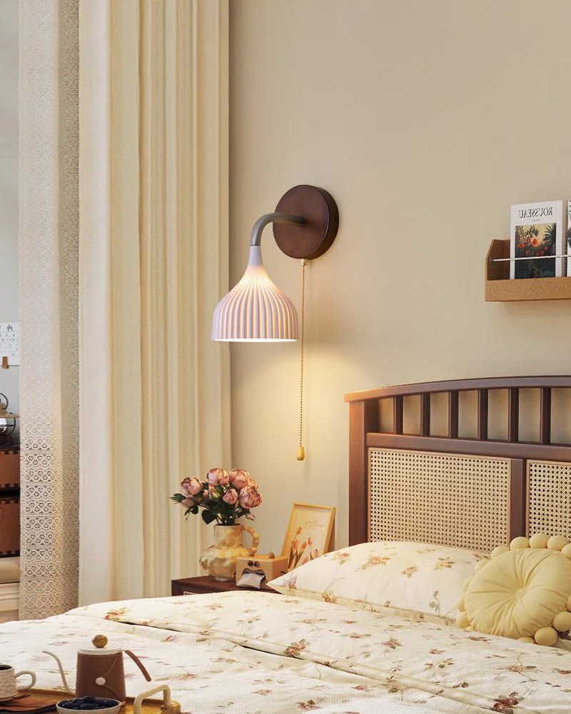 Cimararae Elegance Classic Wood Wall Lamp - Image 47