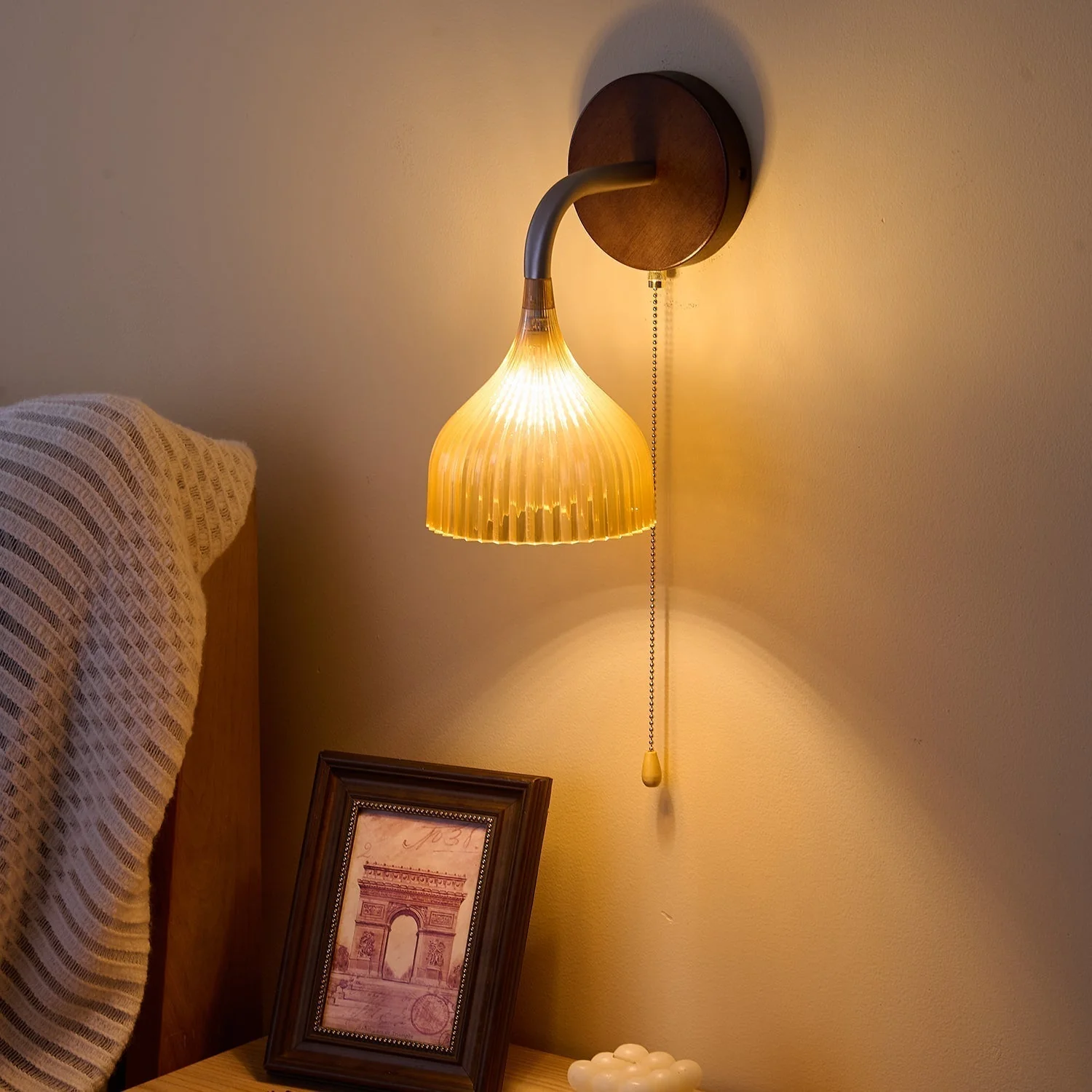 Cimararae Elegance Classic Wood Wall Lamp - Image 52