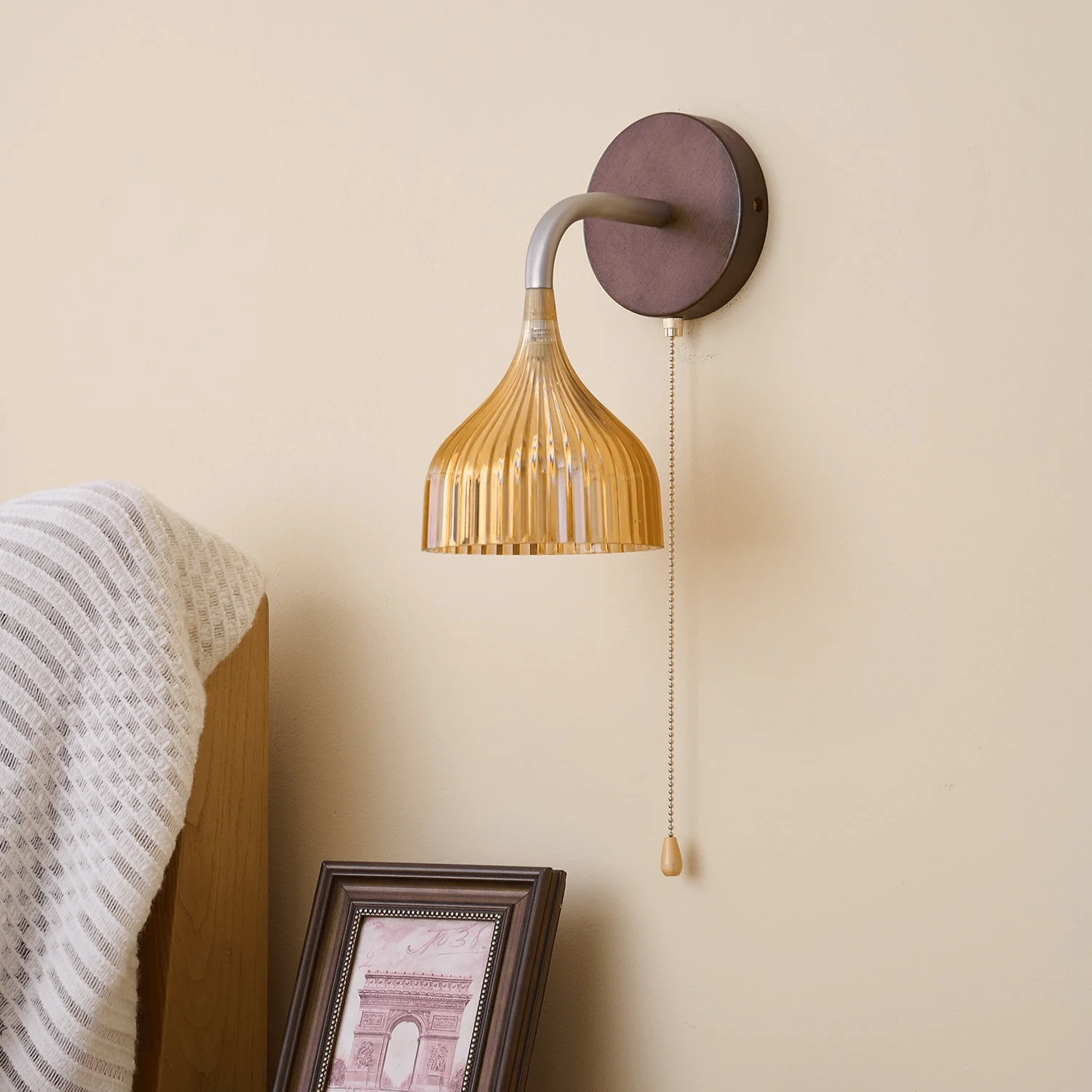 Cimararae Elegance Classic Wood Wall Lamp - Image 55